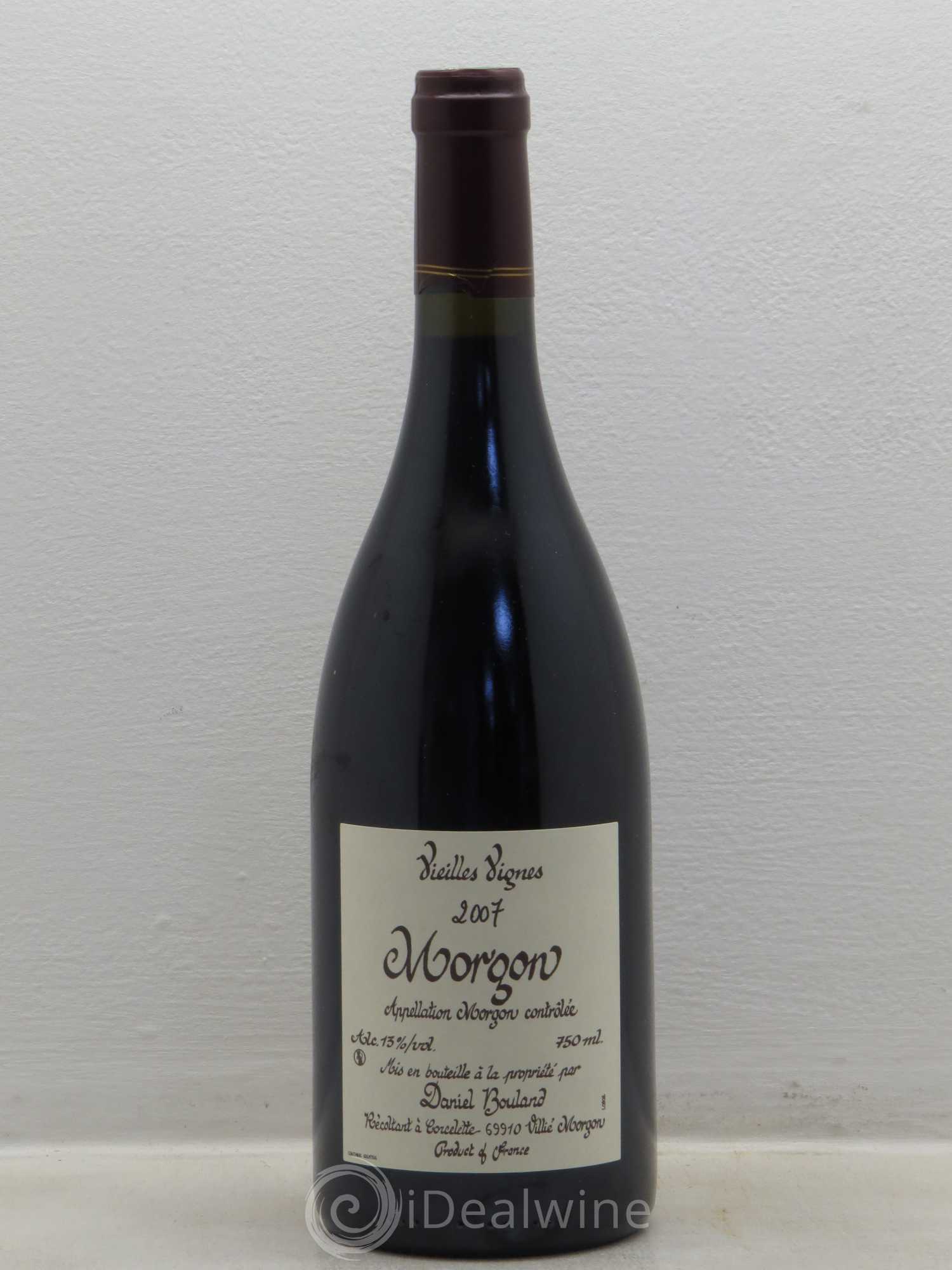 Morgon Vieilles Vignes Daniel Bouland (Domaine) 2007 - Lot de 1 bouteille - 0