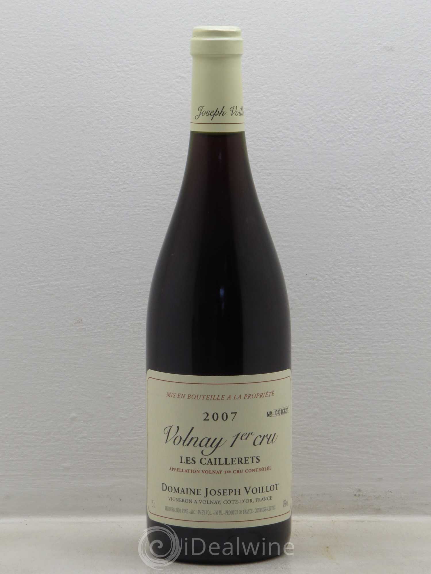 Volnay 1er Cru Domaine Voillot 2007 - Posten von 1 Flasche - 0