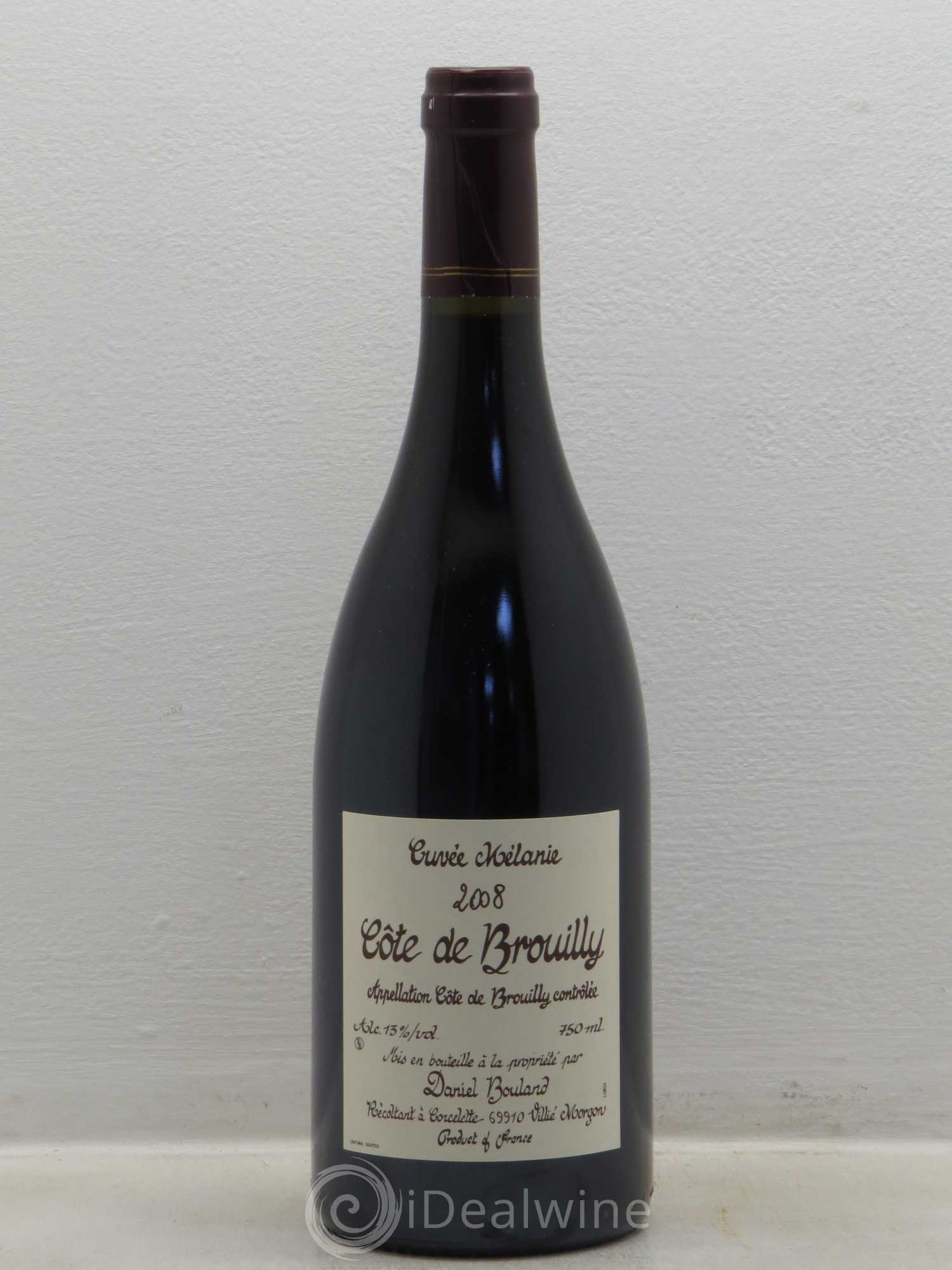 Côte de Brouilly Cuvée Mélanie Domaine Bouland 2008 - Posten von 1 Flasche - 0