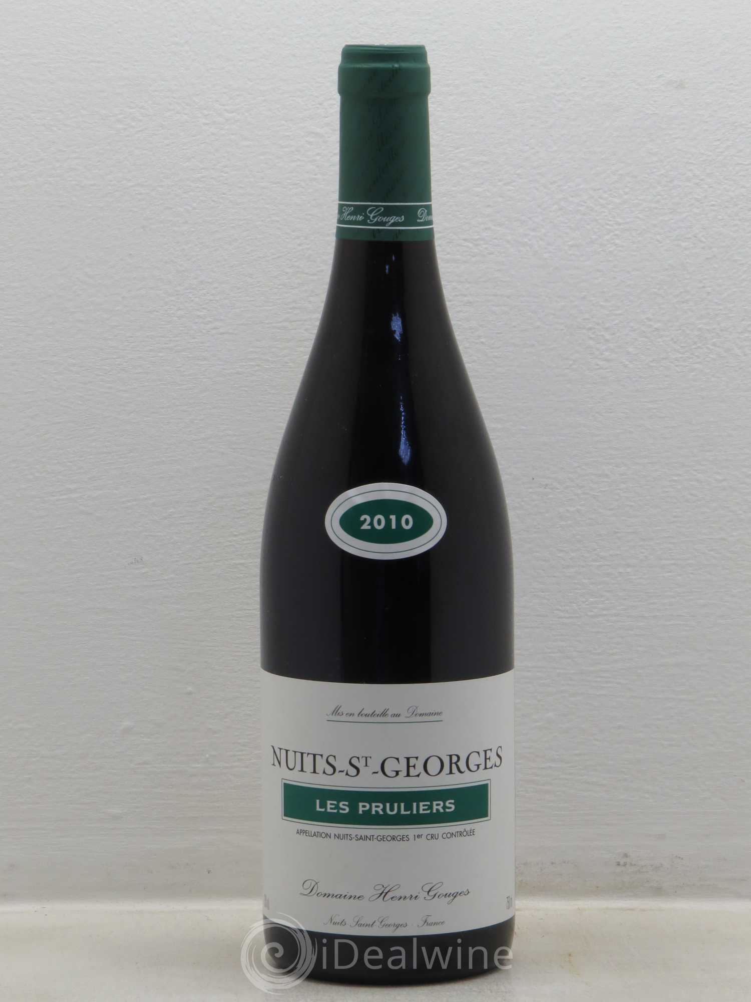 Nuits-Saint-Georges 1er Cru Les Pruliers Henri Gouges 2010 - Lot de 1 bouteille - 0