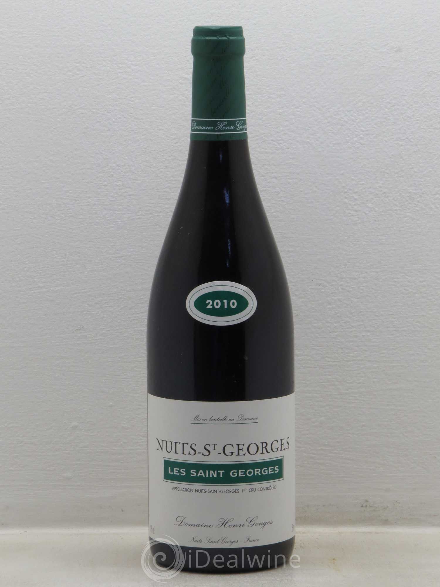 Nuits-Saint-Georges 1er Cru Les Saints Georges Henri Gouges 2010 - Lot de 1 bouteille - 0