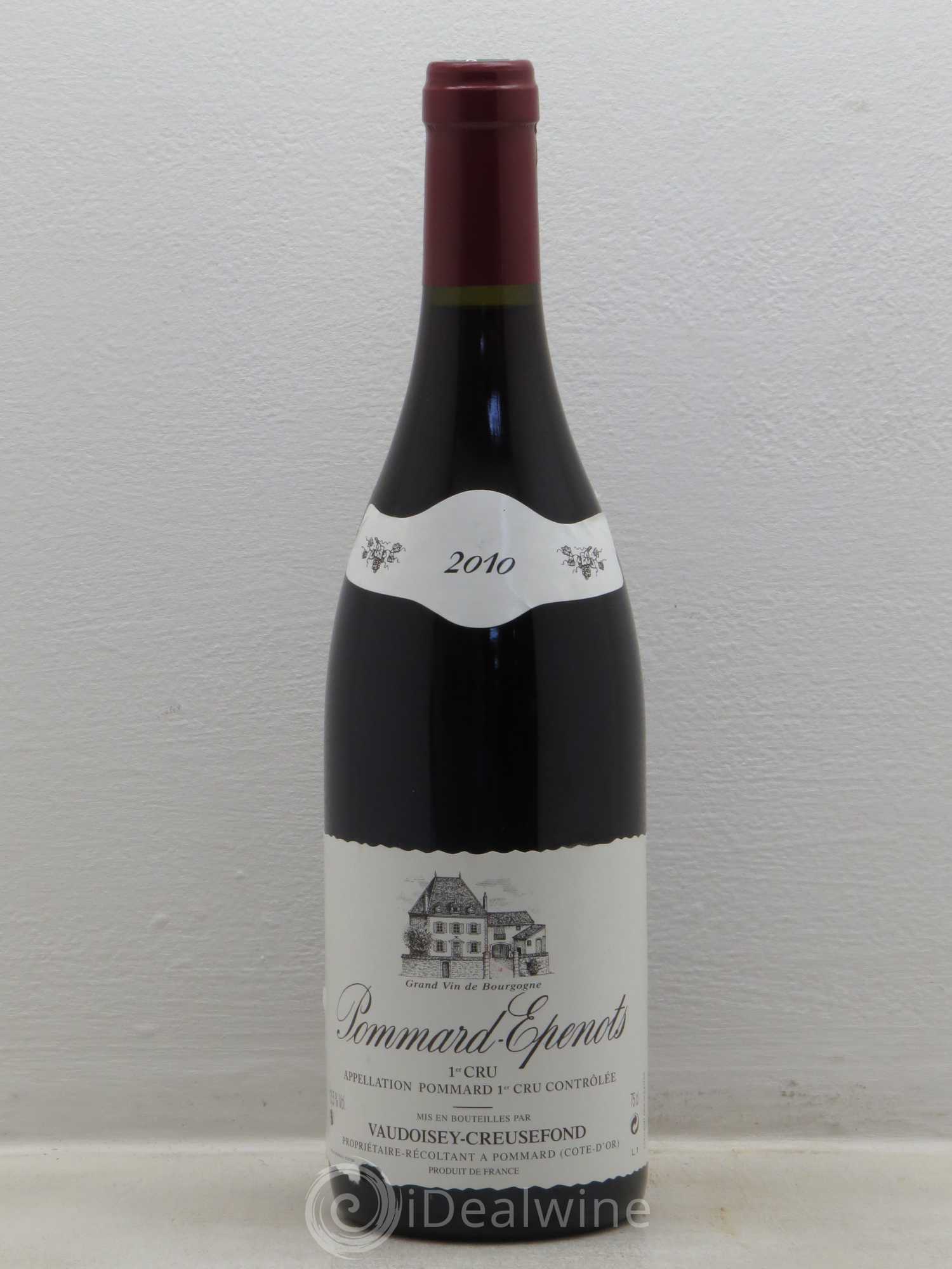 Pommard 1er Cru Vaudoisey Creusefond 2010 - Lot de 1 bouteille - 0