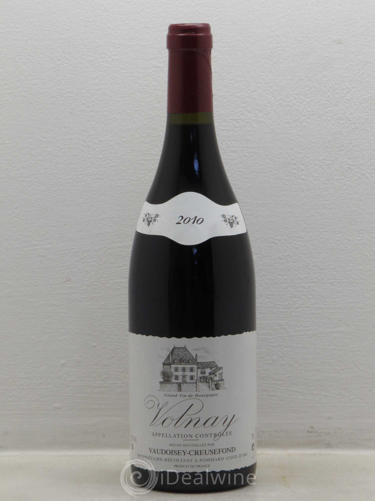 Volnay Vaudoisey Creusefond 2010 - Lot de 1 bouteille - 0