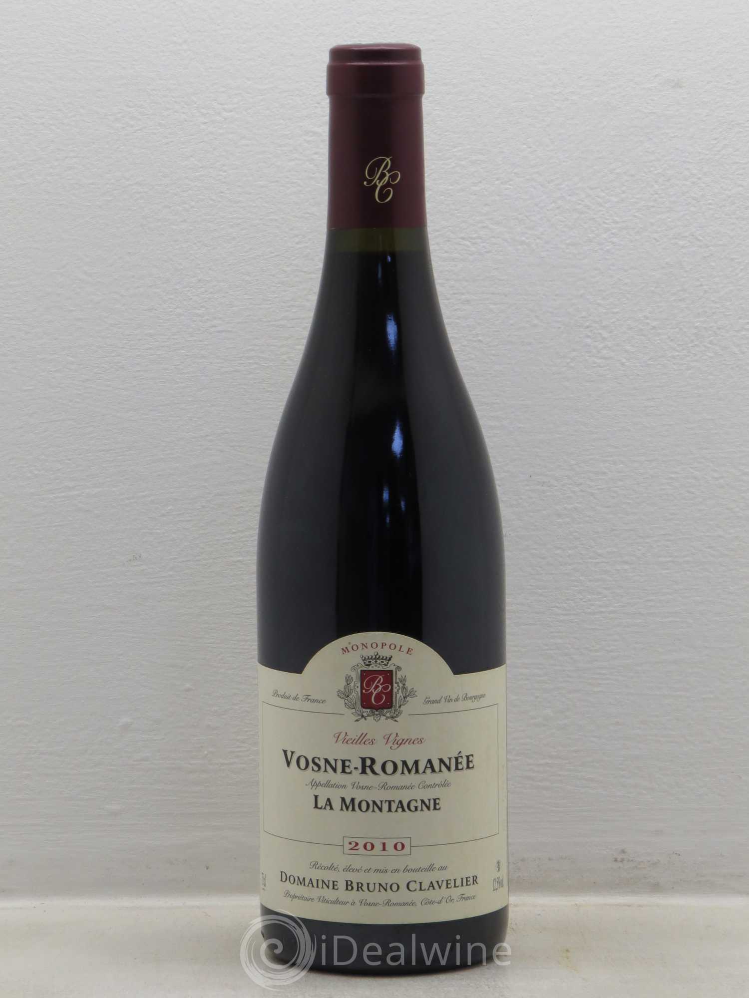 Vosne-Romanée La Montagne Vieilles Vignes Clavelier 2010 - Posten von 1 Flasche - 0