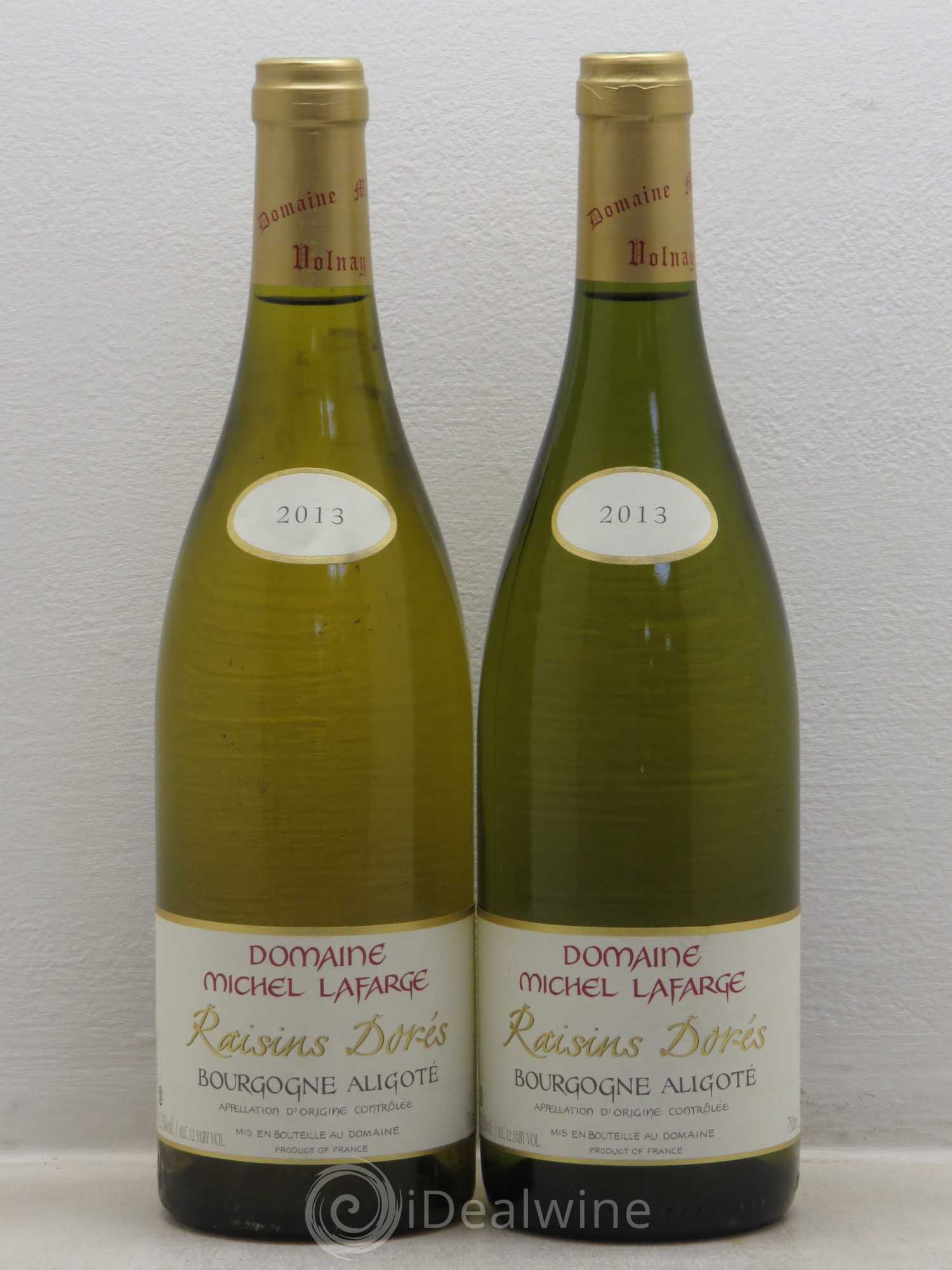 Bourgogne Raisins dorés Michel Lafarge 2013 - Posten von 2 Flaschen - 0