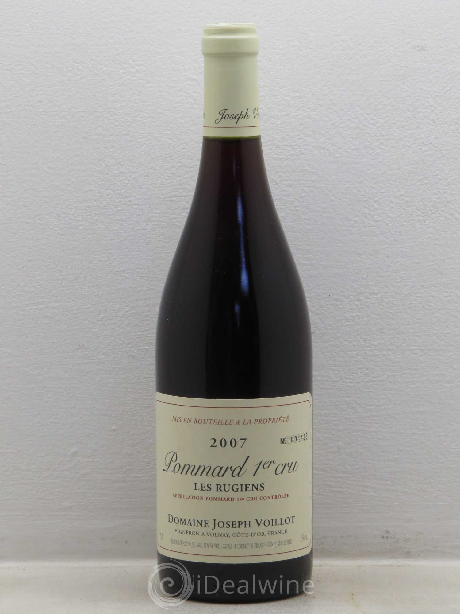 Pommard 1er Cru Joseph Voillot 2007 - Posten von 1 Flasche - 0