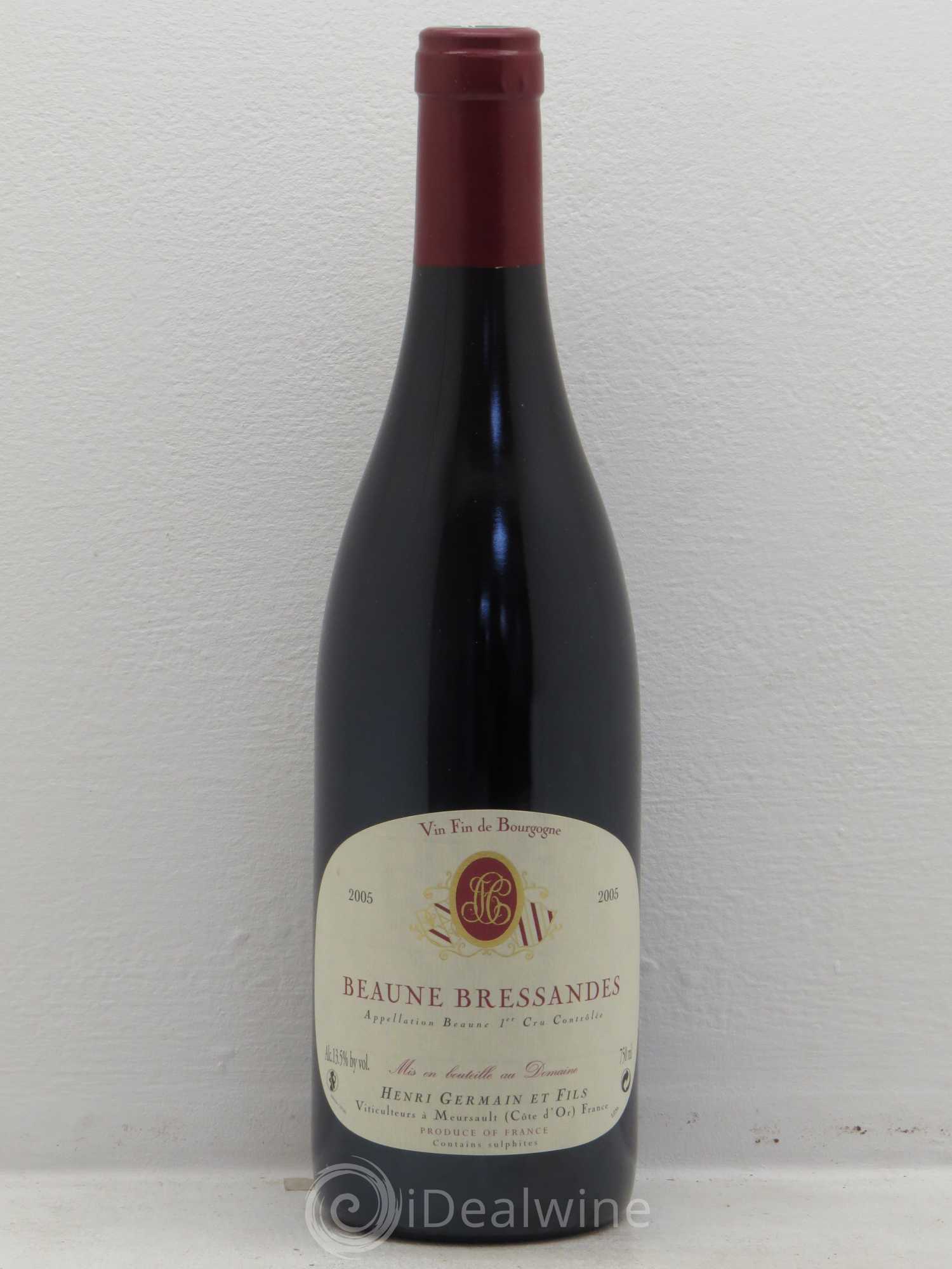 Beaune 1er Cru Domaine Henri Germain 2005 - Lot de 1 bouteille - 0