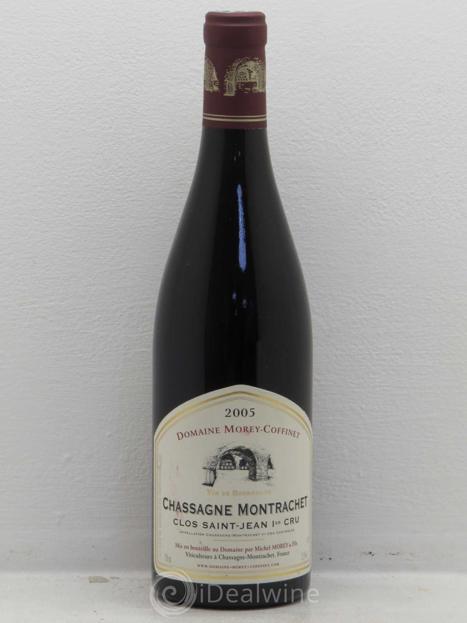Chassagne-Montrachet 1er Cru Domaine Morey Coffinet 2005 - Lot de 1 bouteille - 0