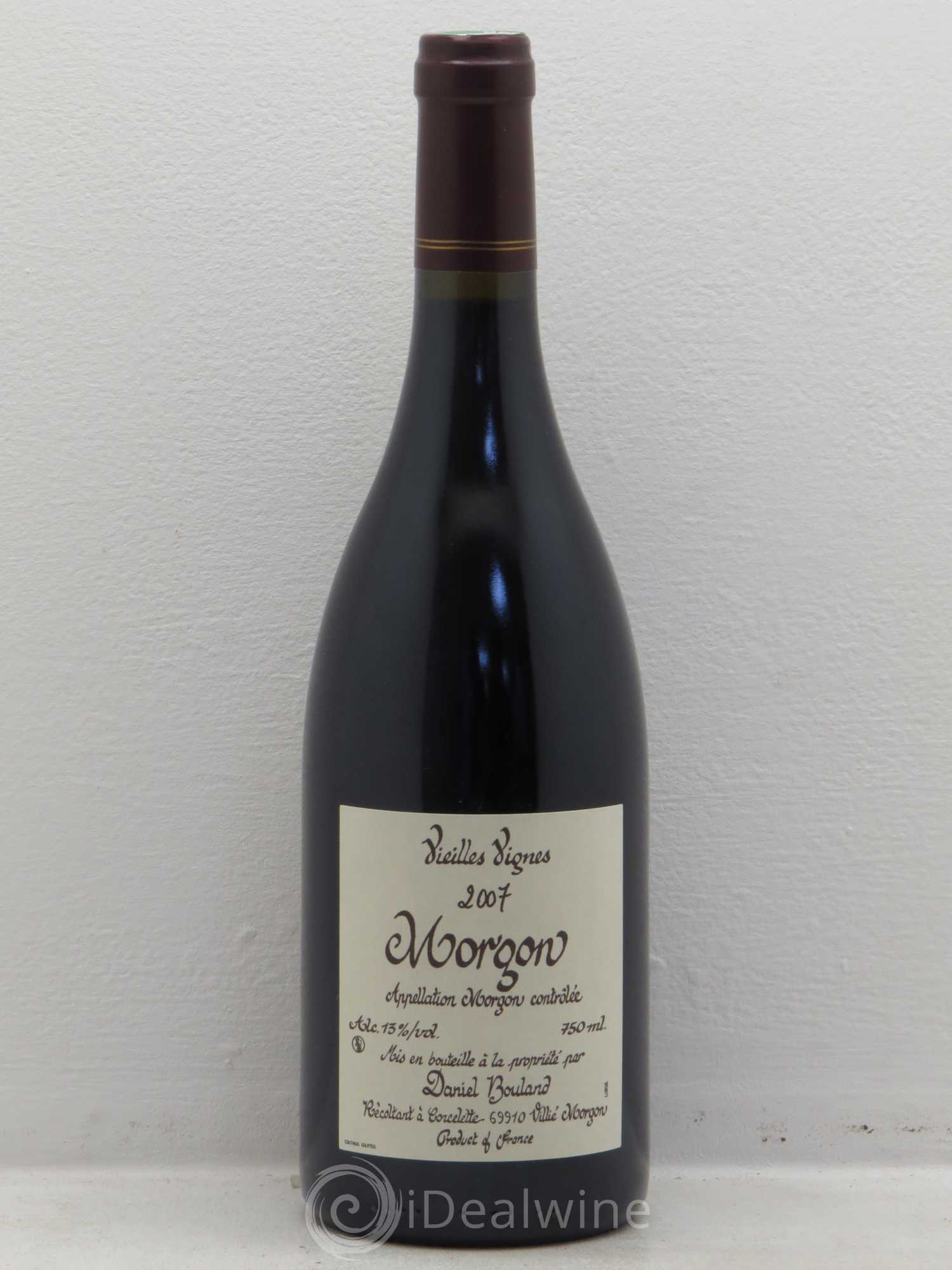 Morgon Vieilles Vignes Daniel Bouland (Domaine) 2007 - Lot de 1 bouteille - 0