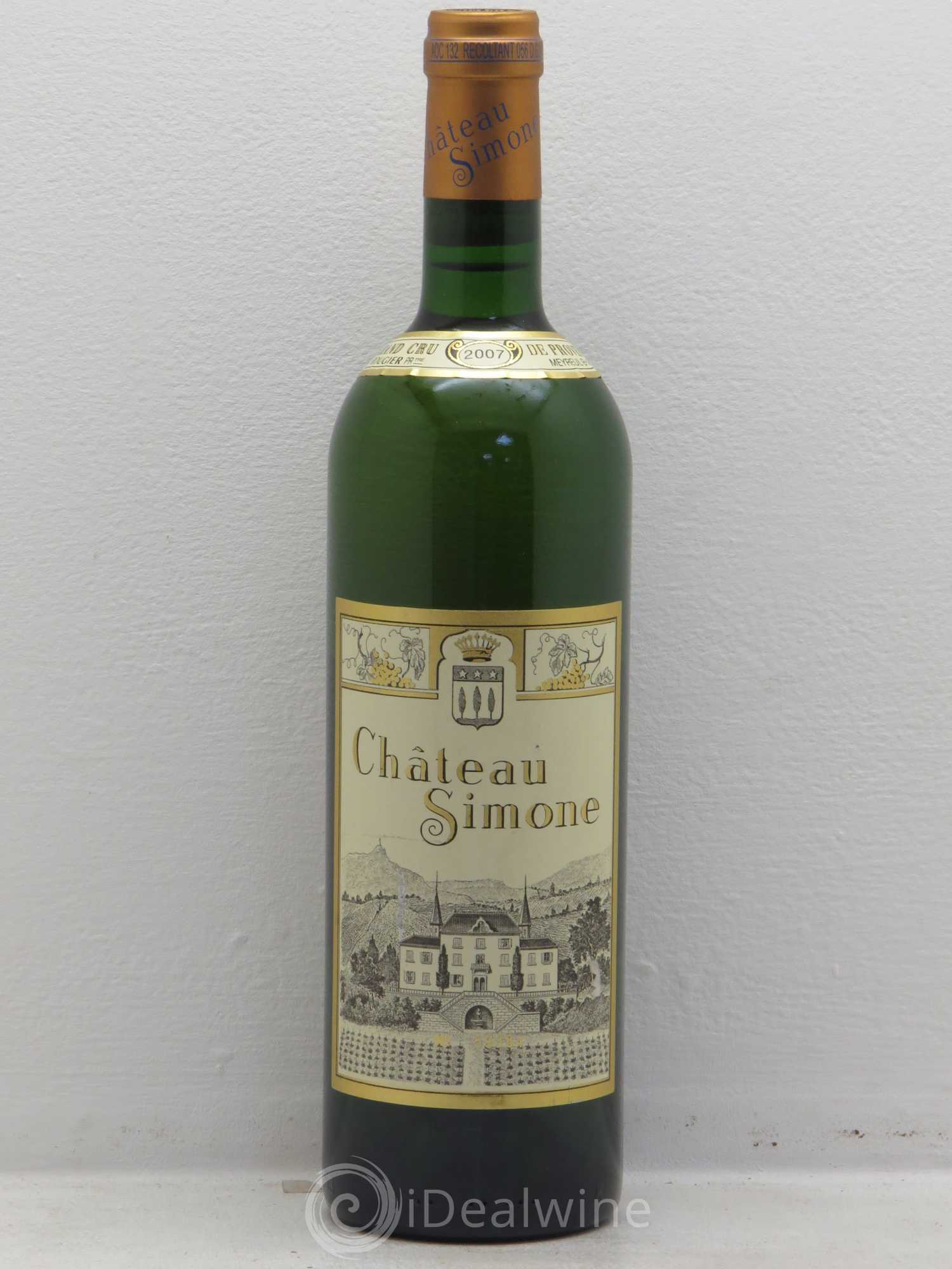 Palette Château Simone Famille Rougier 2007 - Posten von 1 Flasche - 0
