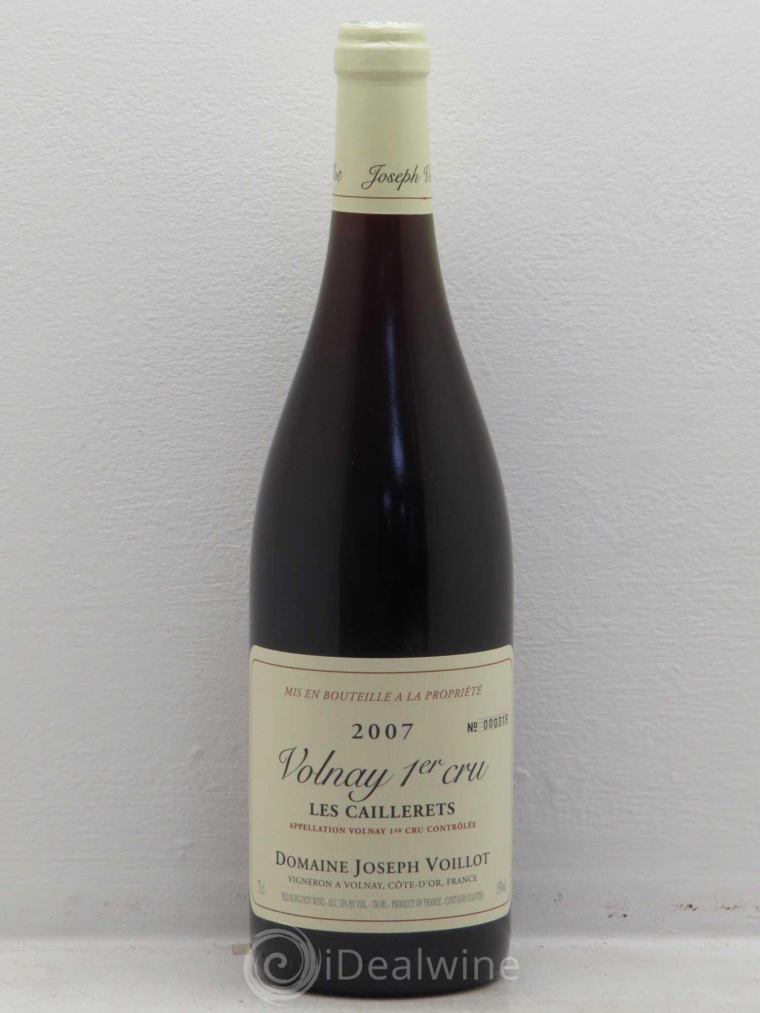 Volnay 1er Cru Domaine Voillot 2007 - Posten von 1 Flasche - 0