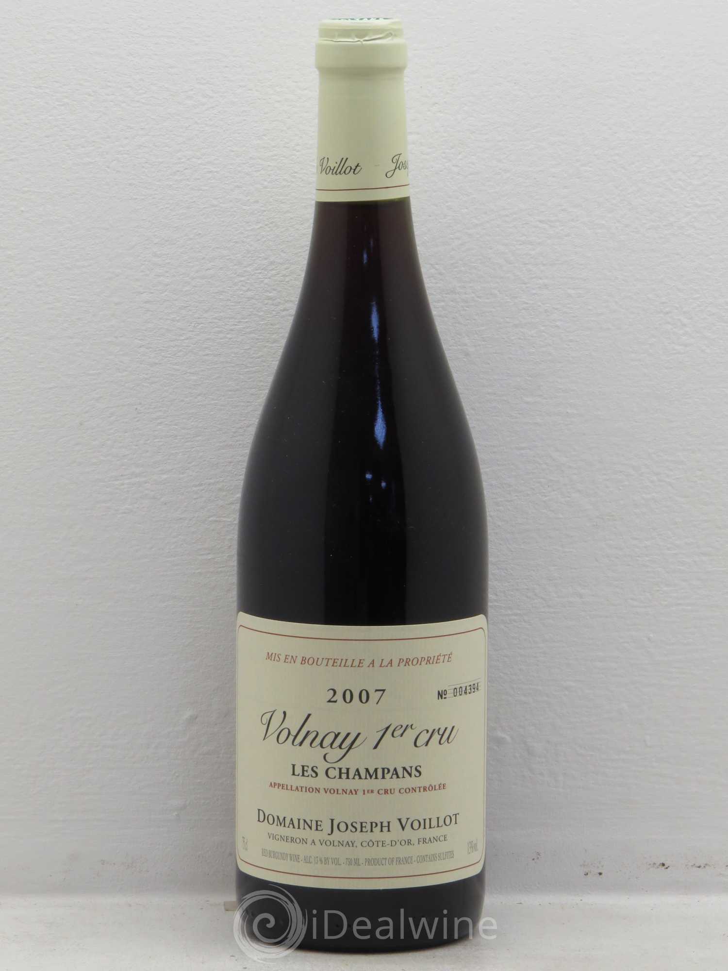 Volnay 1er Cru Domaine Voillot 2007 - Posten von 1 Flasche - 0