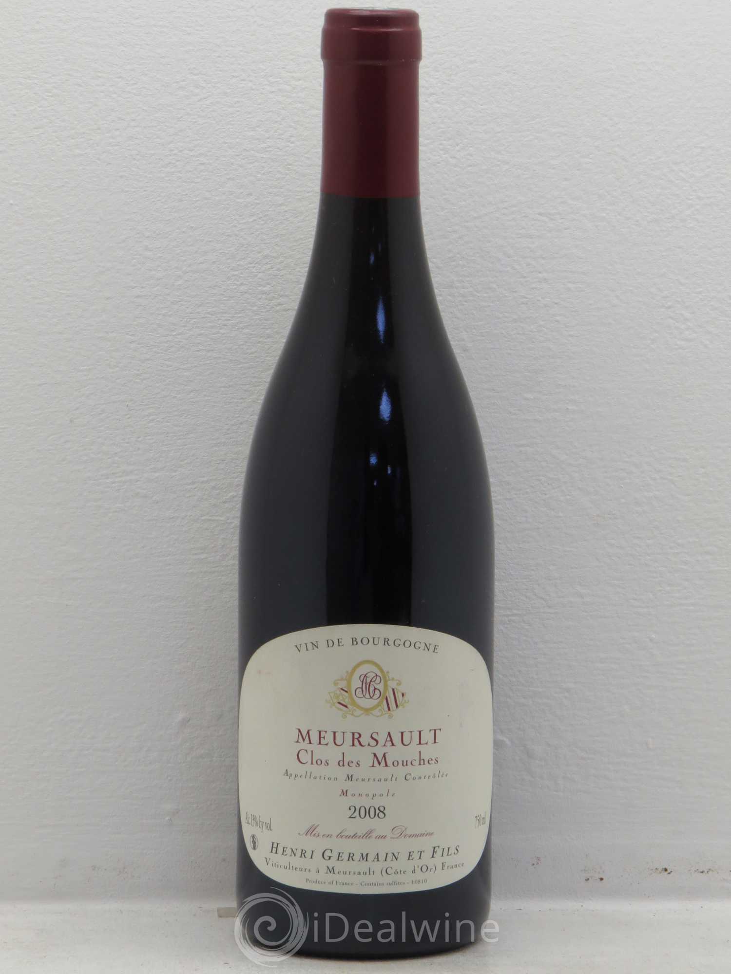 Meursault Clos des Mouches Domaine Henri Germain 2008 - Posten von 1 Flasche - 0