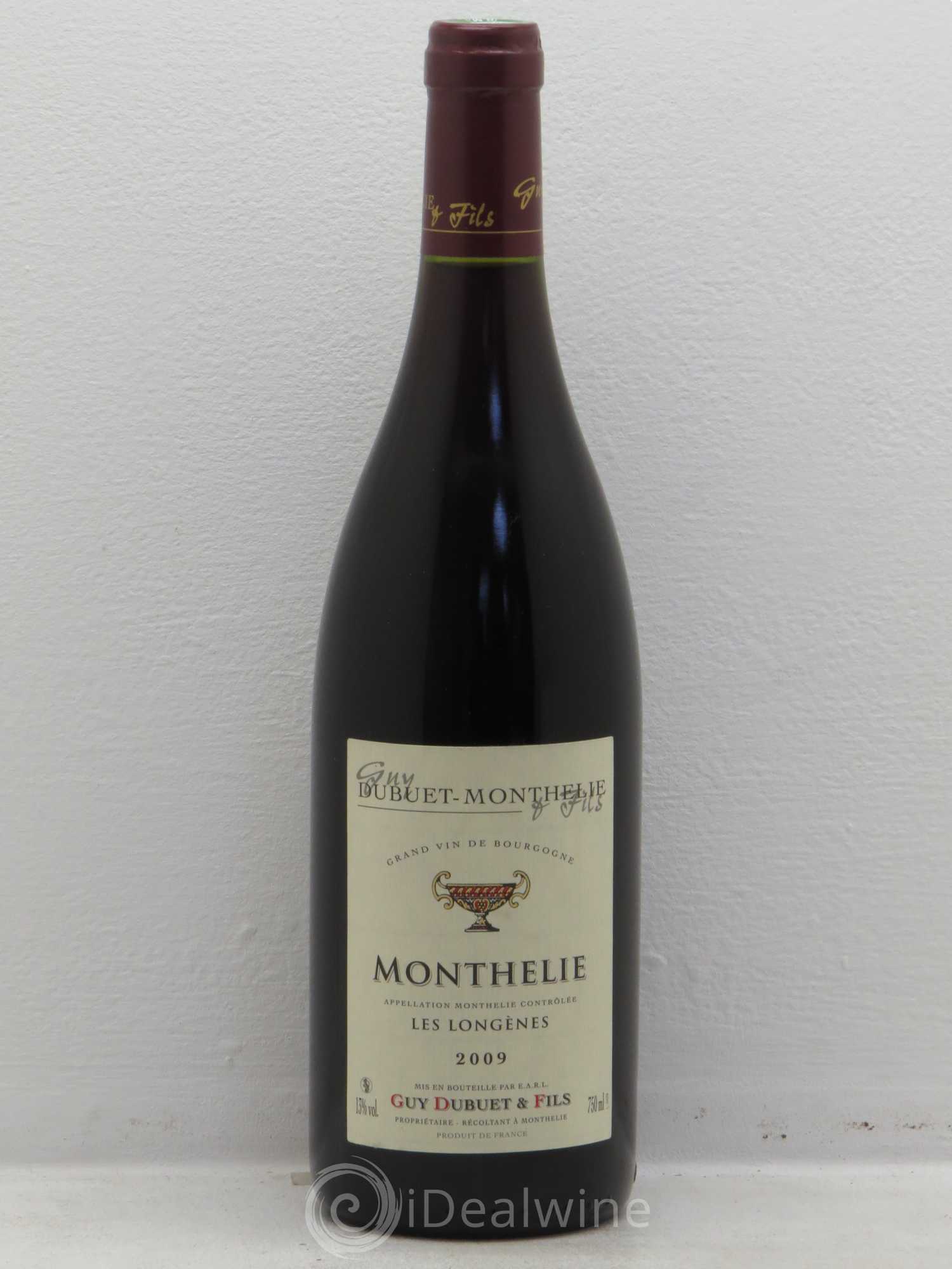 Monthélie les Longènes Guy Dubuet 2009 - Posten von 1 Flasche - 0