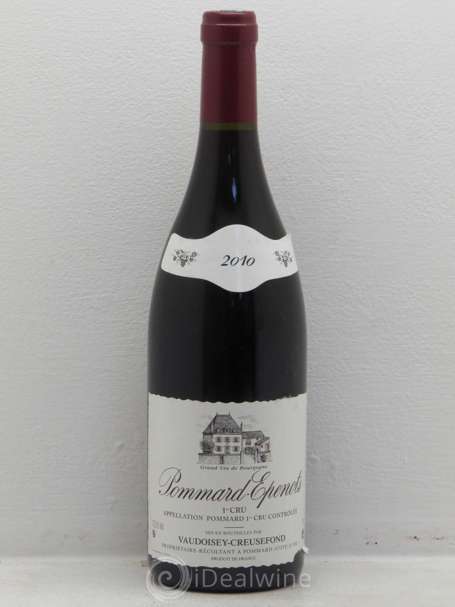 Pommard 1er Cru Domaine Vaudoisey Creusefond 2010 - Posten von 1 Flasche - 0