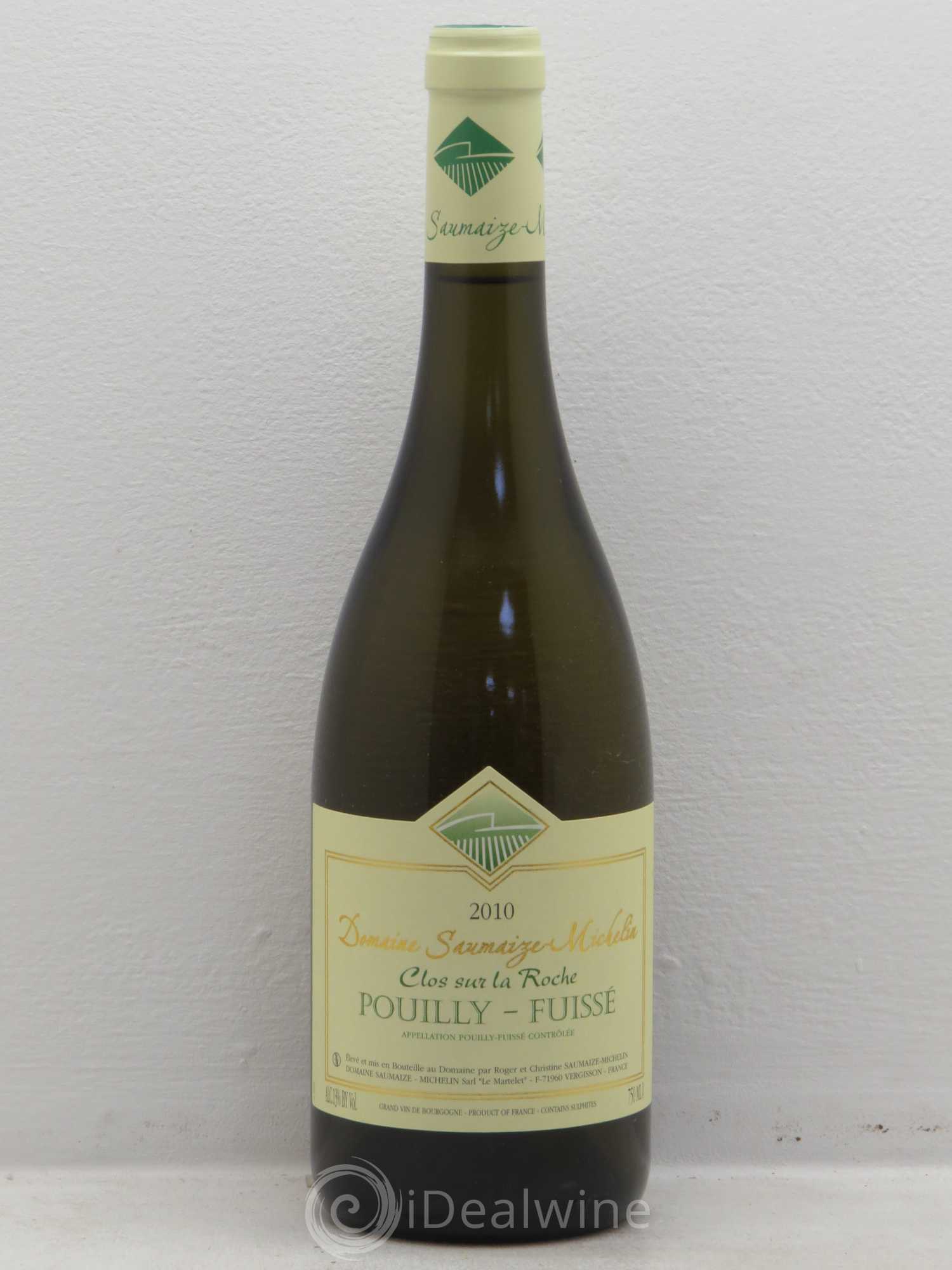 Pouilly-Fuissé Clos sur la roche Domaine Saumaize MIchelin 2010 - Posten von 1 Flasche - 0