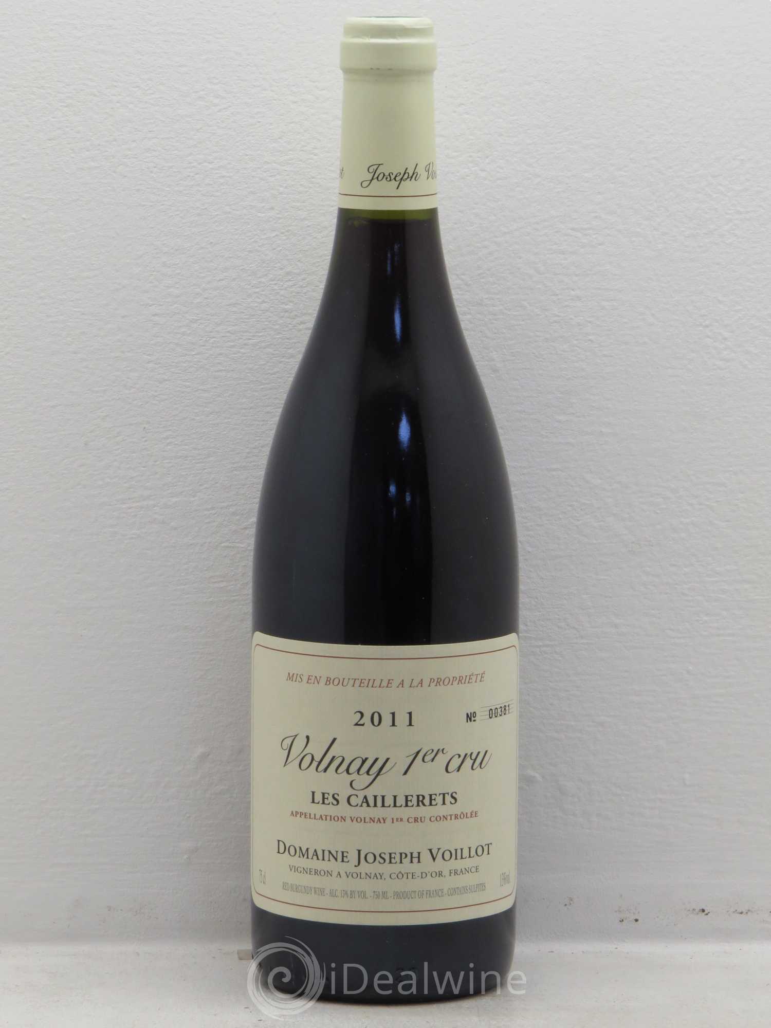 Volnay 1er Cru Domaine Voillot 2011 - Posten von 1 Flasche - 0
