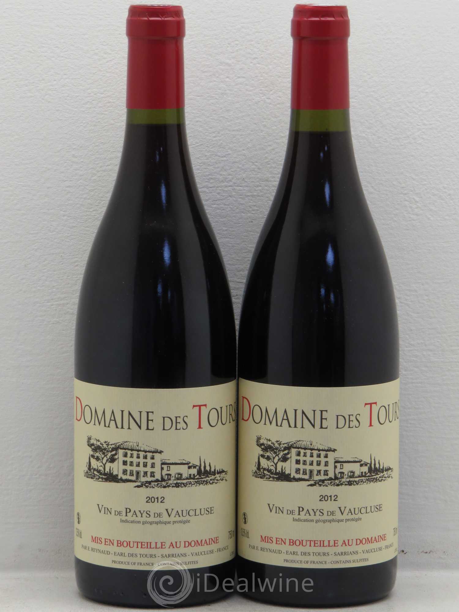 Vaucluse (Vin de Pays de Vaucluse) Domaine des Tours Emmanuel Reynaud 2012 - Lot de 2 bouteilles - 0