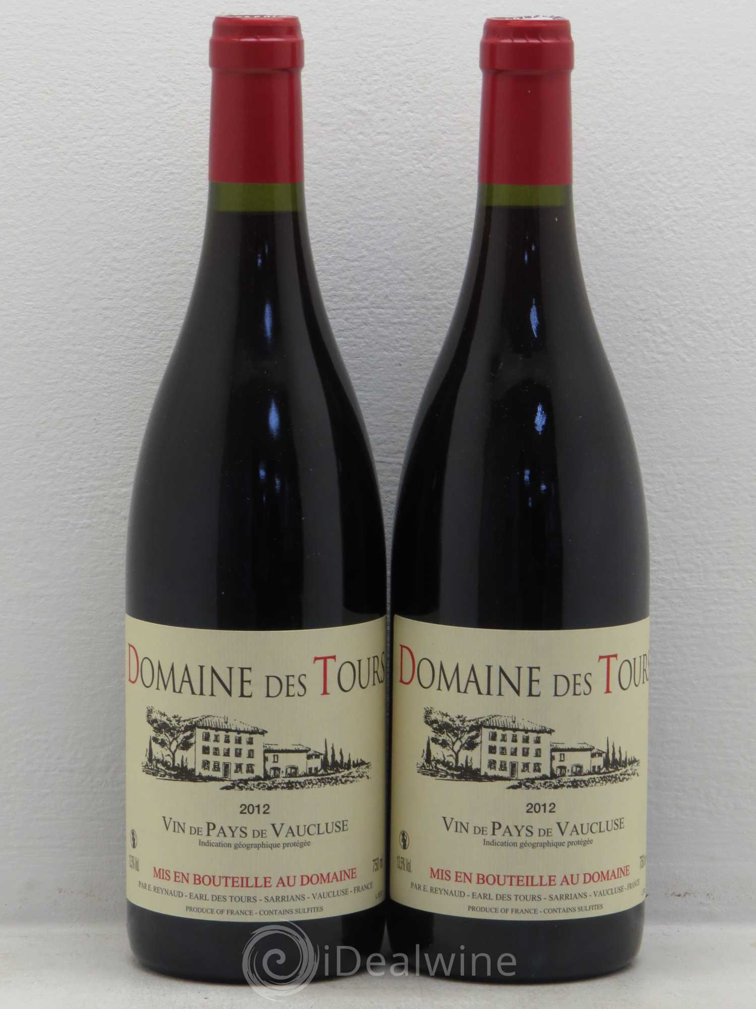Vaucluse (Vin de Pays de Vaucluse) Domaine des Tours Emmanuel Reynaud 2012 - Lot de 2 bouteilles - 0