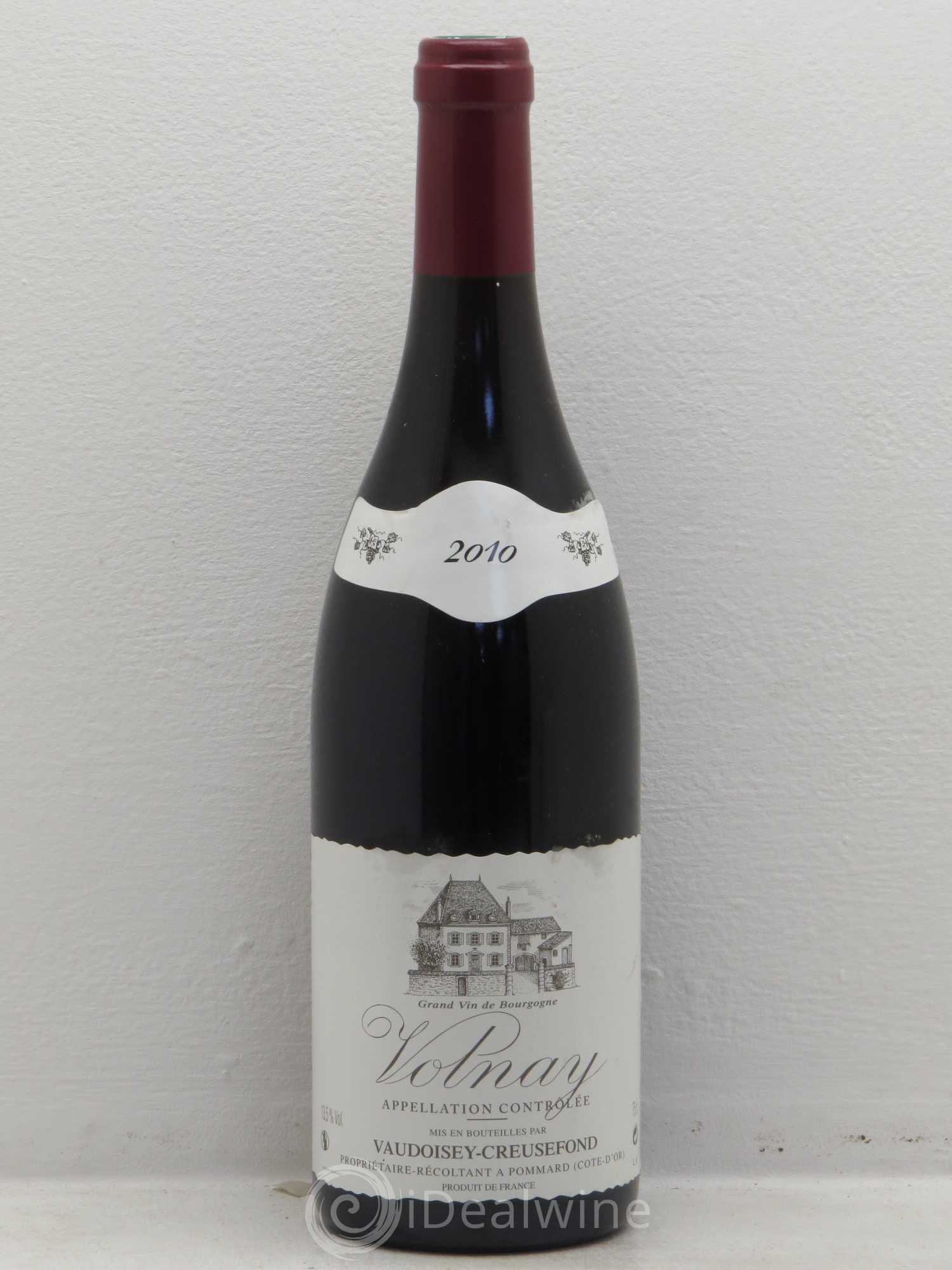 Volnay Domaine Vaudoisey Creusefond 2010 - Lot de 1 bouteille - 0