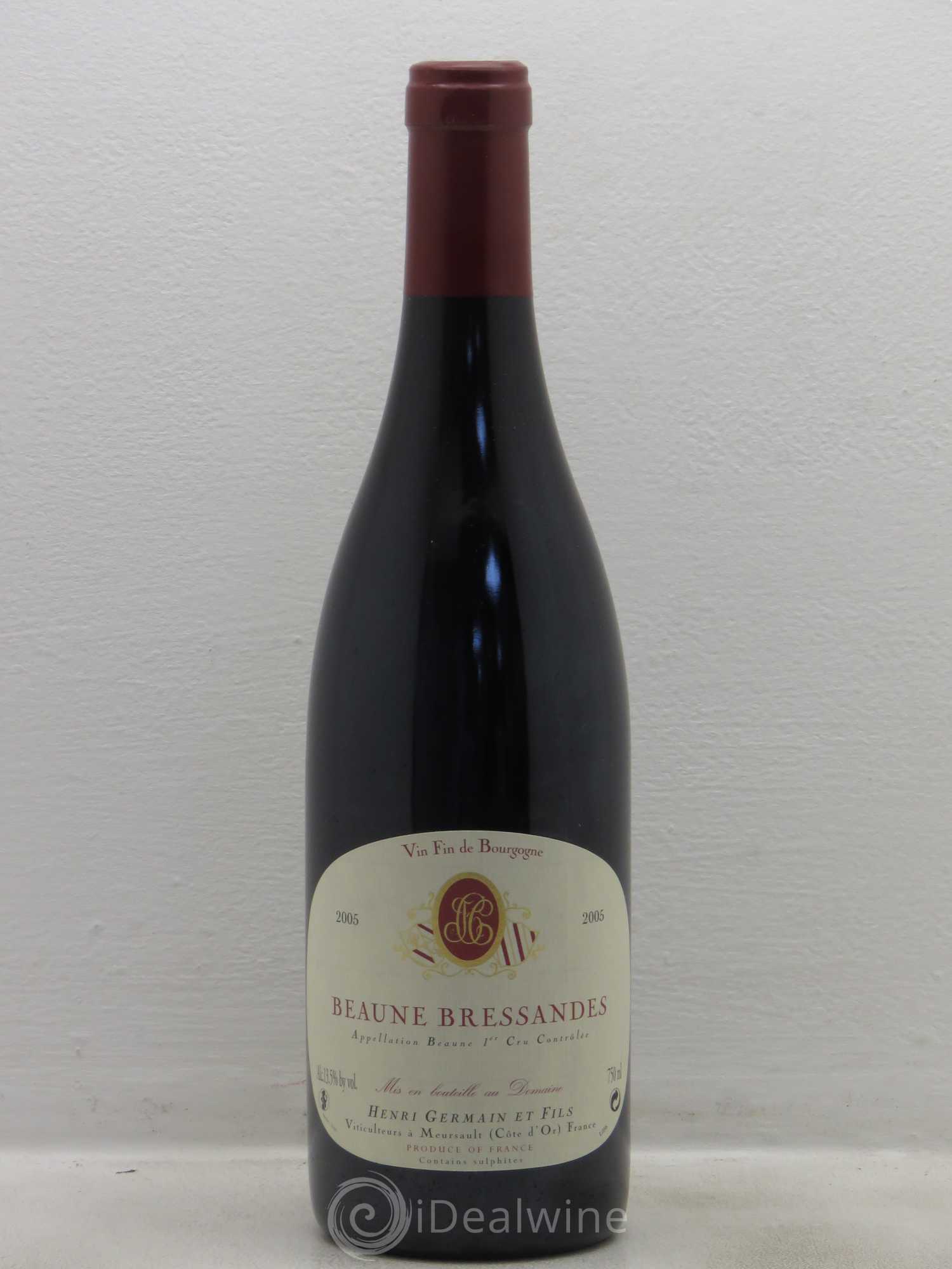 Beaune 1er Cru Bressandes Domaine Henri Germain Pere Et Fils 2005 - Posten von 1 Flasche - 0