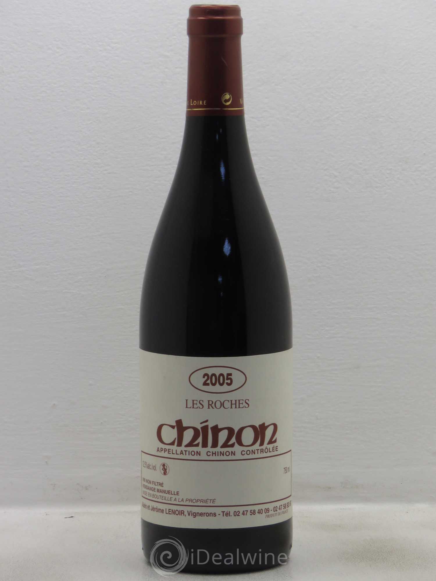 Chinon Les Roches Domaine Alain Et Jerôme Lenoir 2005 - Posten von 1 Flasche - 0