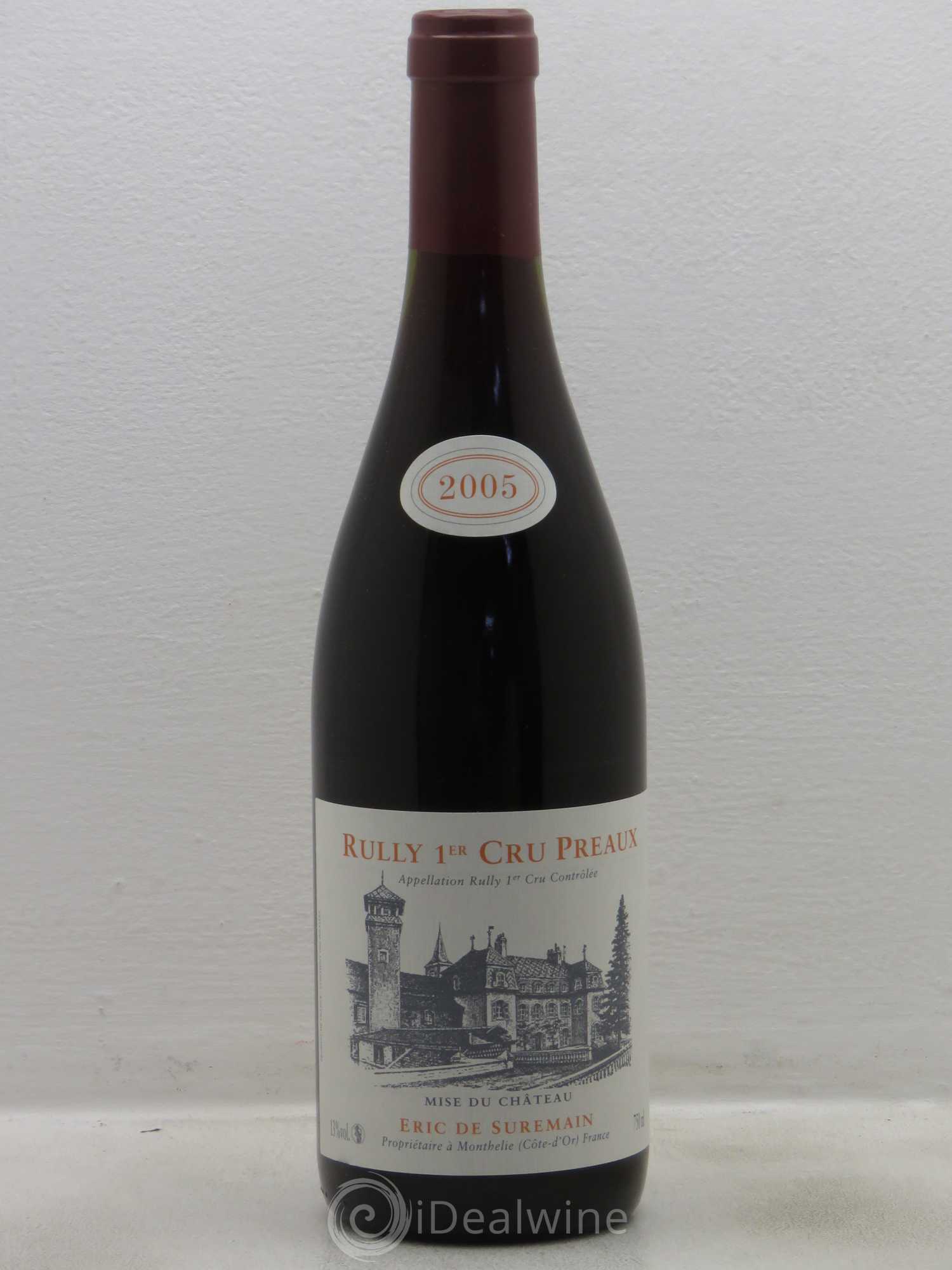 Rully 1er Cru Preaux Domaine De Suremain 2005 - Posten von 1 Flasche - 0