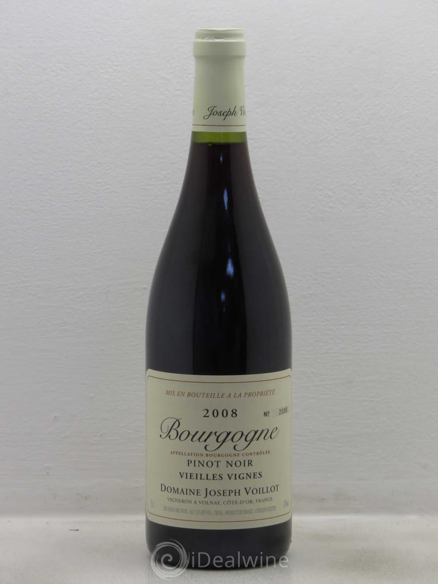 Bourgogne Vieilles Vignes Domaine Joseph Voillot 2008 - Posten von 1 Flasche - 0