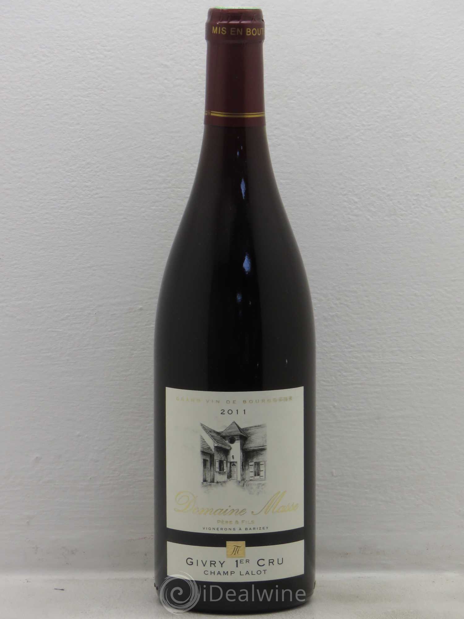 Givry 1er Cru Champ Lalot Domaine Masse Pere Et Fils 2011 - Posten von 1 Flasche - 0