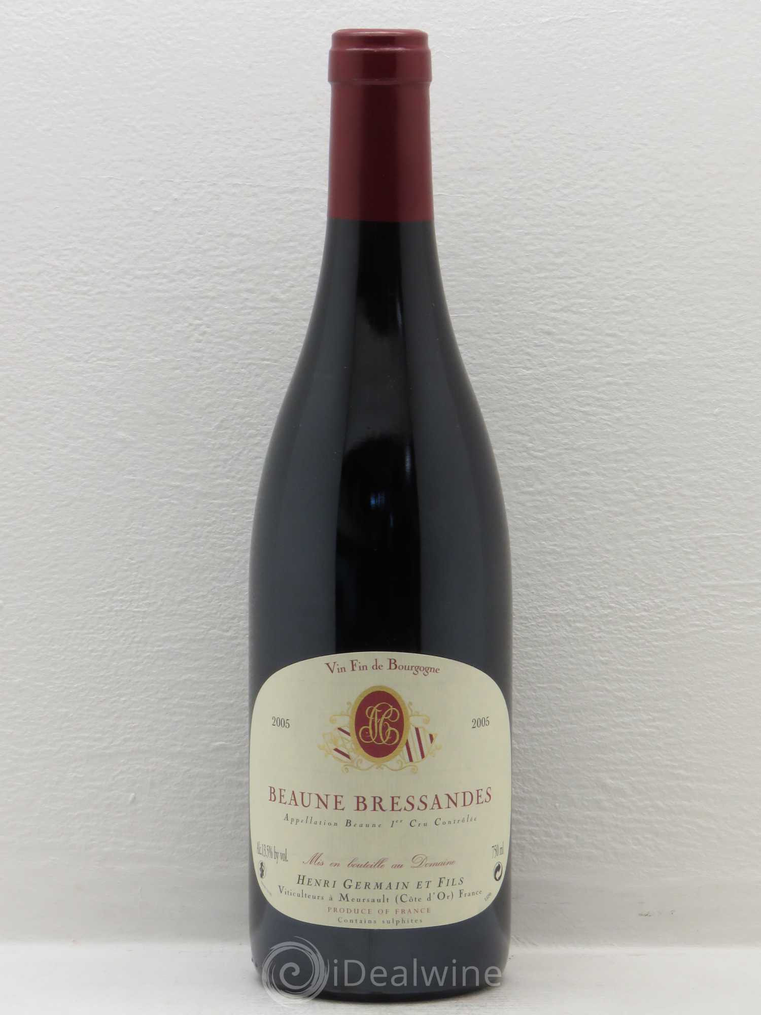 Beaune 1er Cru Bressandes - domaine Henri Germain 2005 - Posten von 1 Flasche - 0