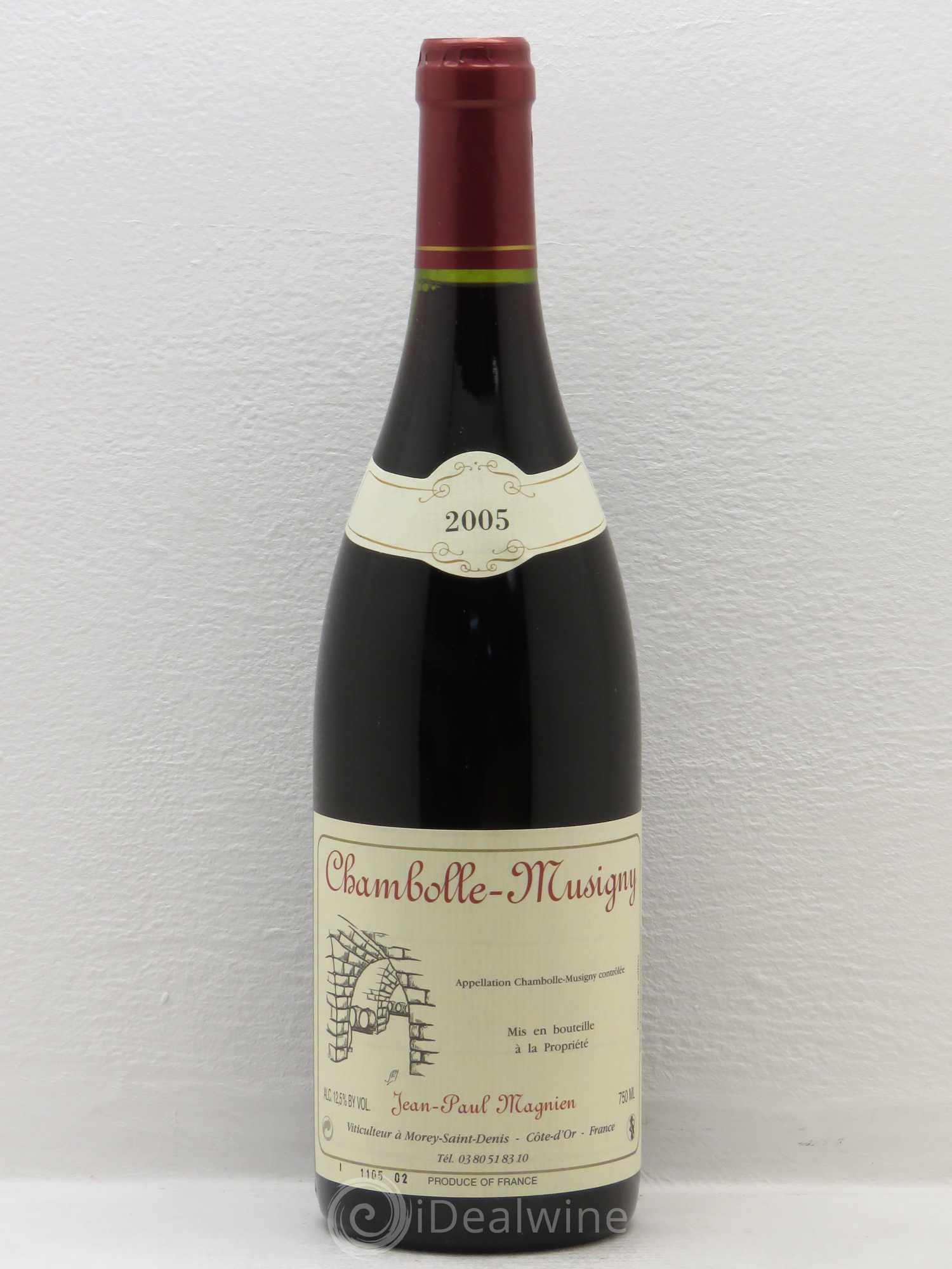 Chambolle-Musigny Domain Jean Paul Magnien 2005 - Posten von 1 Flasche - 0