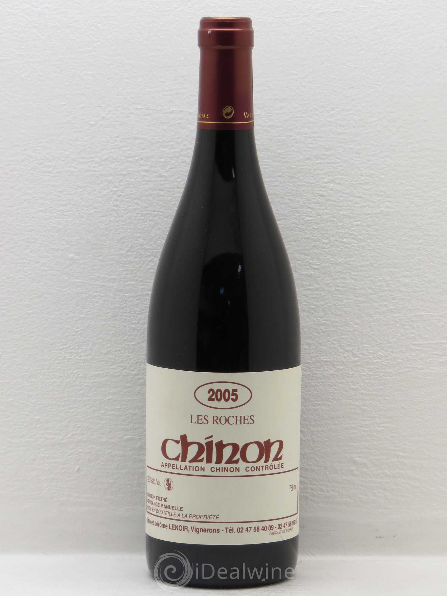 Chinon Les Roches - Domaine Alain et Jérôme Lenoir 2005 - Posten von 1 Flasche - 0
