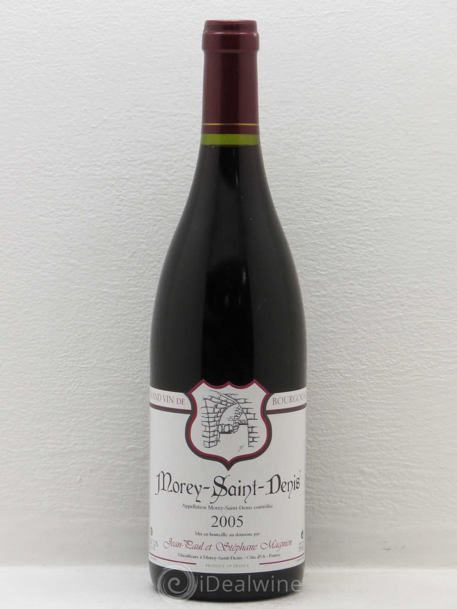 Morey-Saint-Denis Domaine Jean-Paul et Stéphane Magnien 2005 - Posten von 1 Flasche - 0