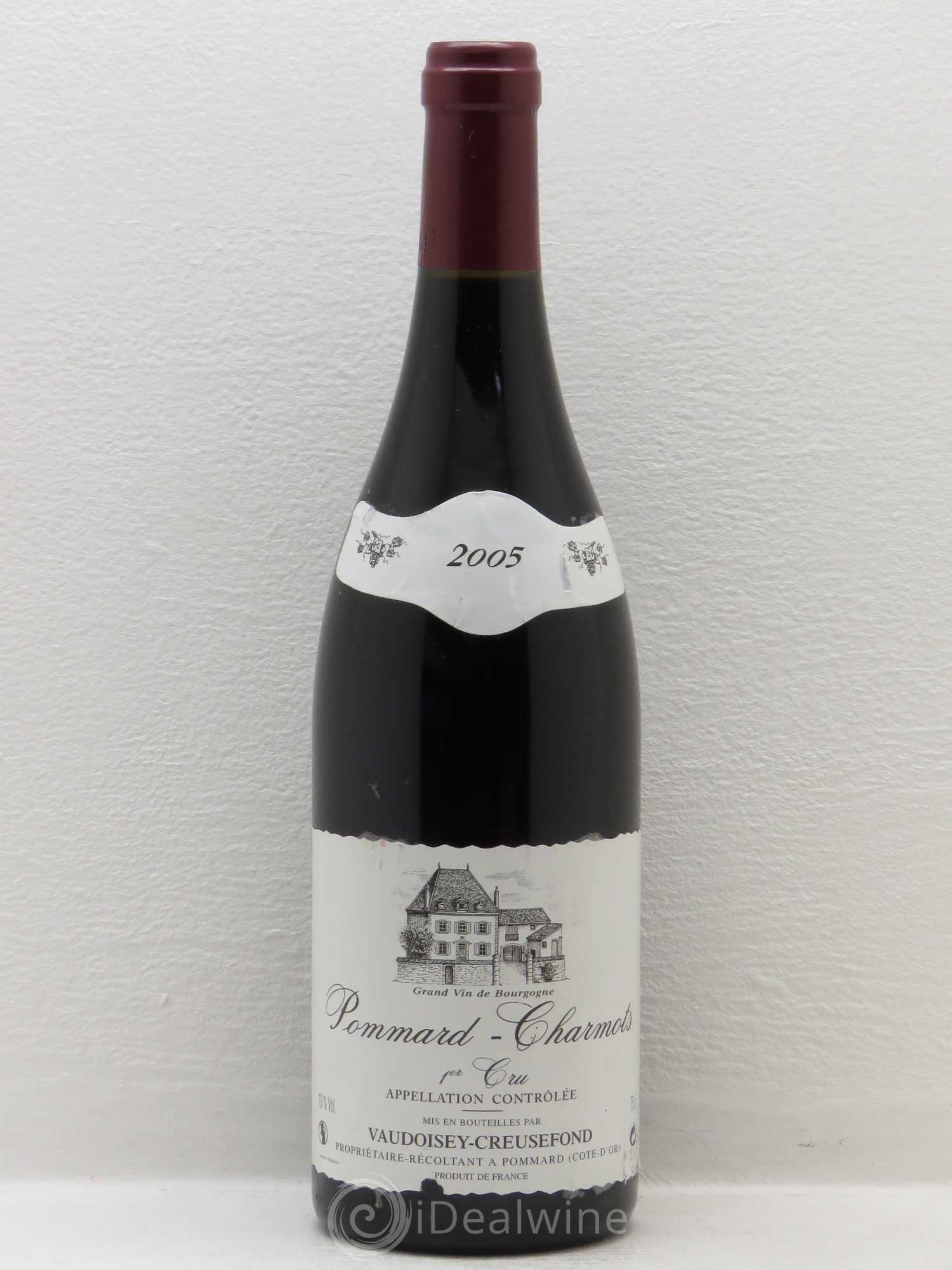Pommard 1er Cru Charmots - Domaine Vaudoisey-Creusefond 2005 - Posten von 1 Flasche - 0