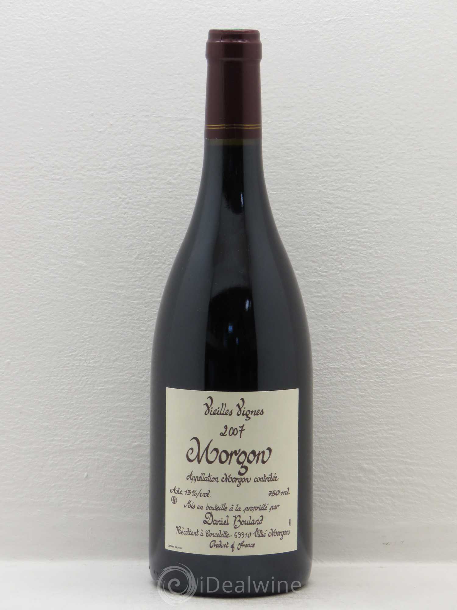 Morgon Vieilles Vignes Daniel Bouland (Domaine) 2007 - Lot de 1 bouteille - 0