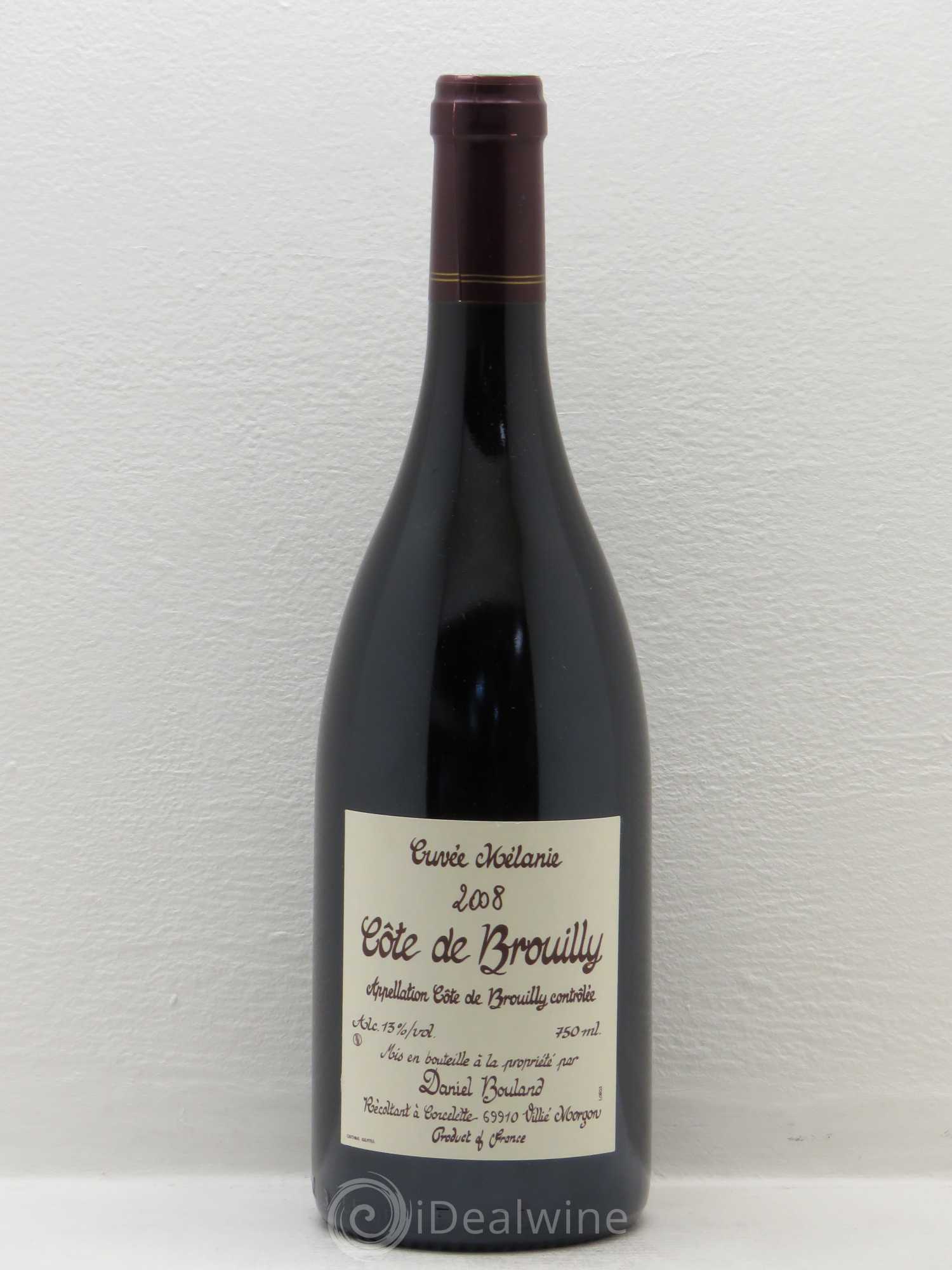 Côte de Brouilly Cuvée Mélanie - Domaine Daniel Bouland 2008 - Posten von 1 Flasche - 0