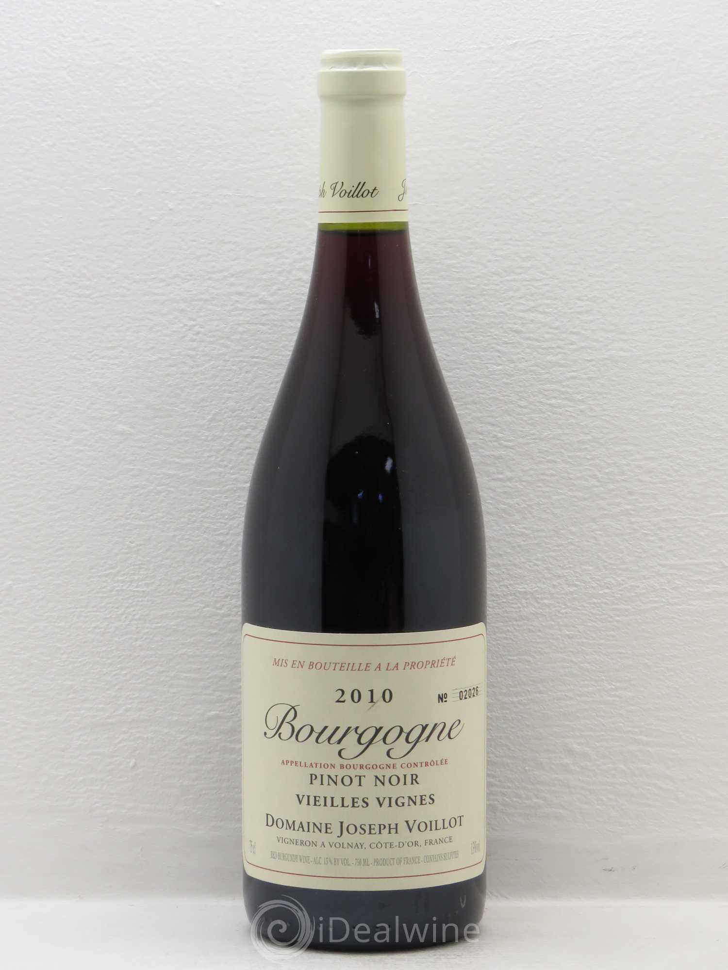 Bourgogne Vieilles Vignes - Domaine Joseph Voillot 2010 - Posten von 1 Flasche - 0