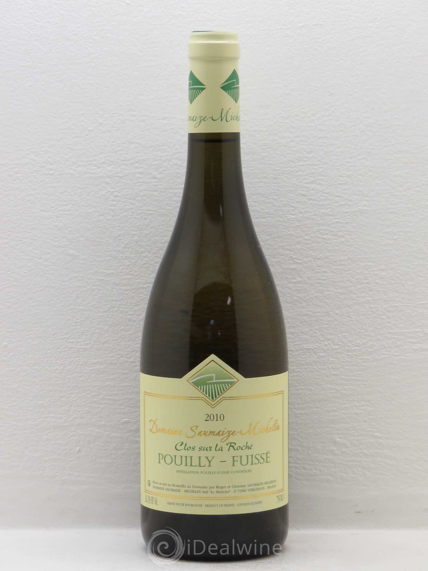 Pouilly-Fuissé Clos sur la Roche - domaine Saumaize Michelin 2010 - Posten von 1 Flasche - 0
