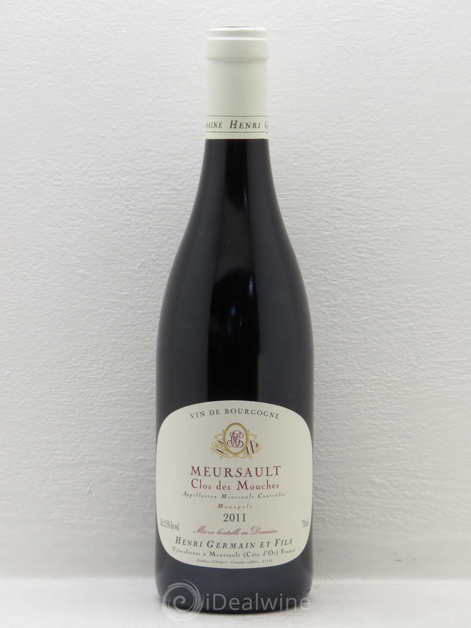 Meursault Clos des Mouches - Domaine Henri Germain Père & Fils 2011 - Posten von 1 Flasche - 0