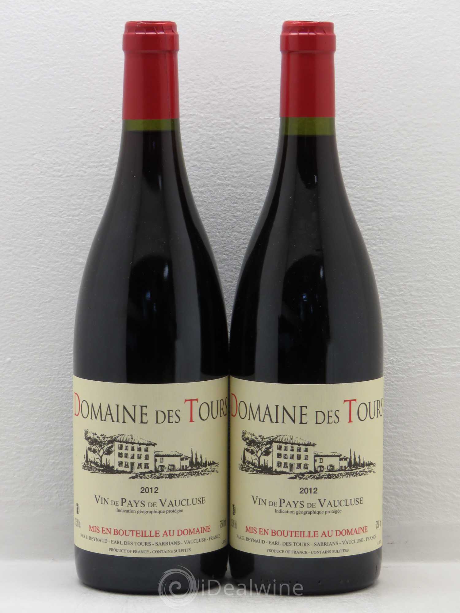 Vaucluse (Vin de Pays de Vaucluse) Domaine des Tours Emmanuel Reynaud 2012 - Lot de 2 bouteilles - 0