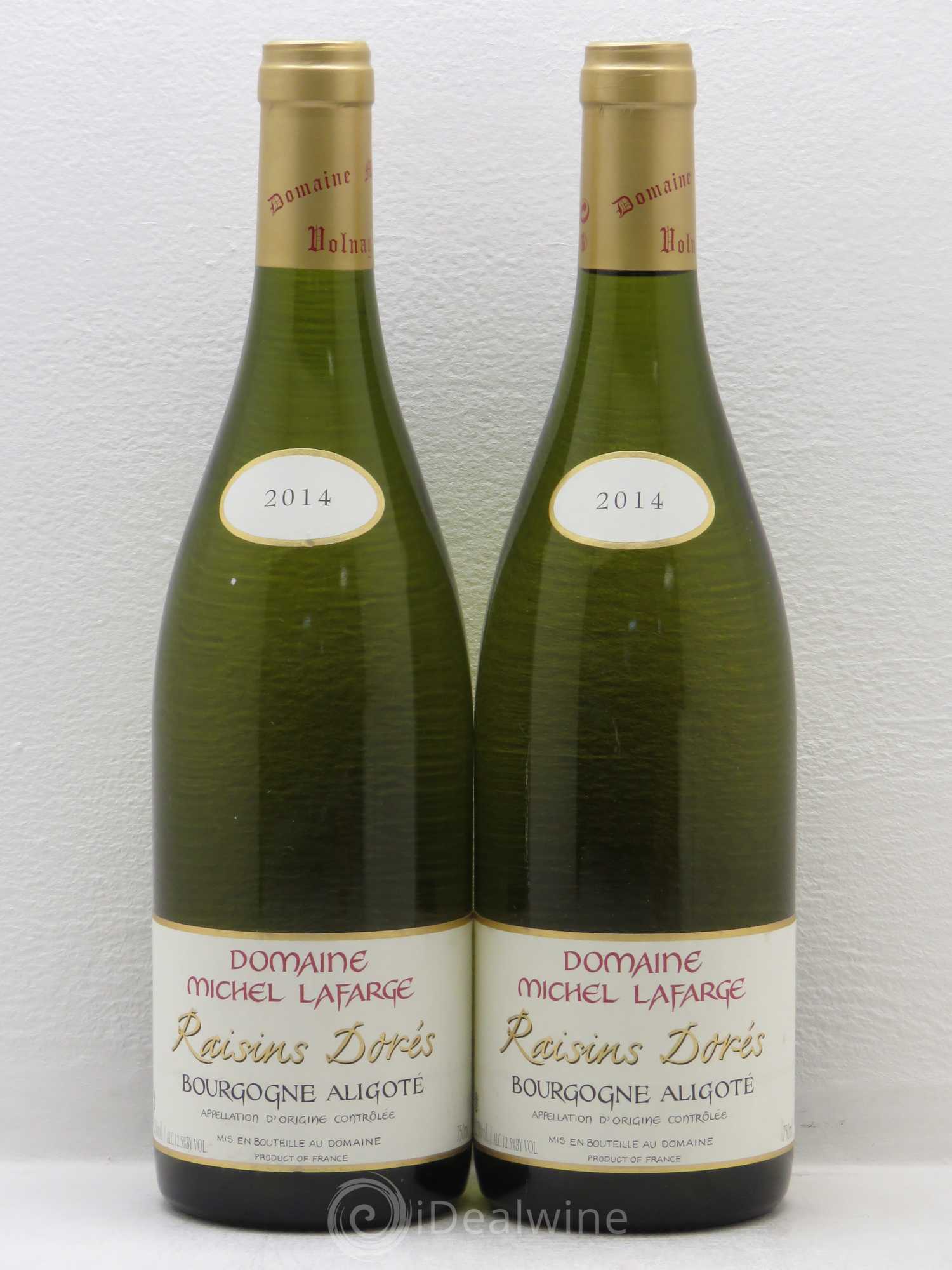 Bourgogne Aligoté Raisins Dorés - domaine Michel Lafarge 2014 - Posten von 2 Flaschen - 0