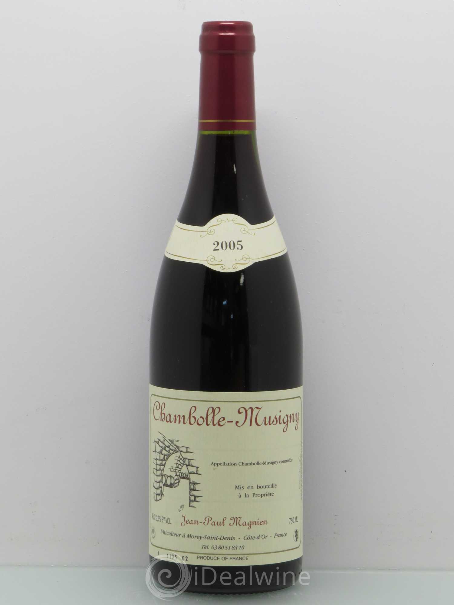 Chambolle-Musigny Domaine Jean Paul Magnien 2005 - Posten von 1 Flasche - 0