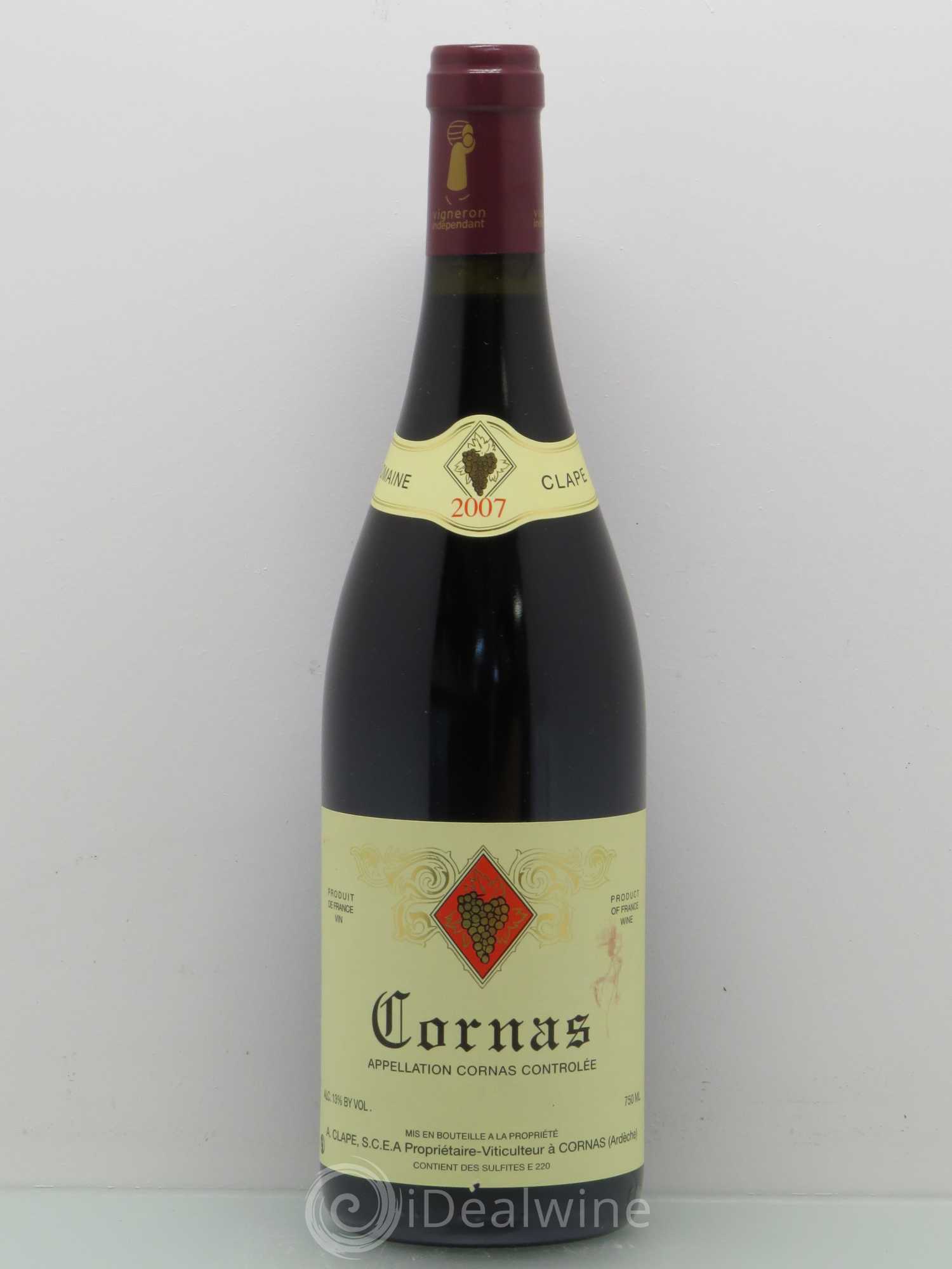 Cornas Auguste Clape 2007 - Lot de 1 bouteille - 0