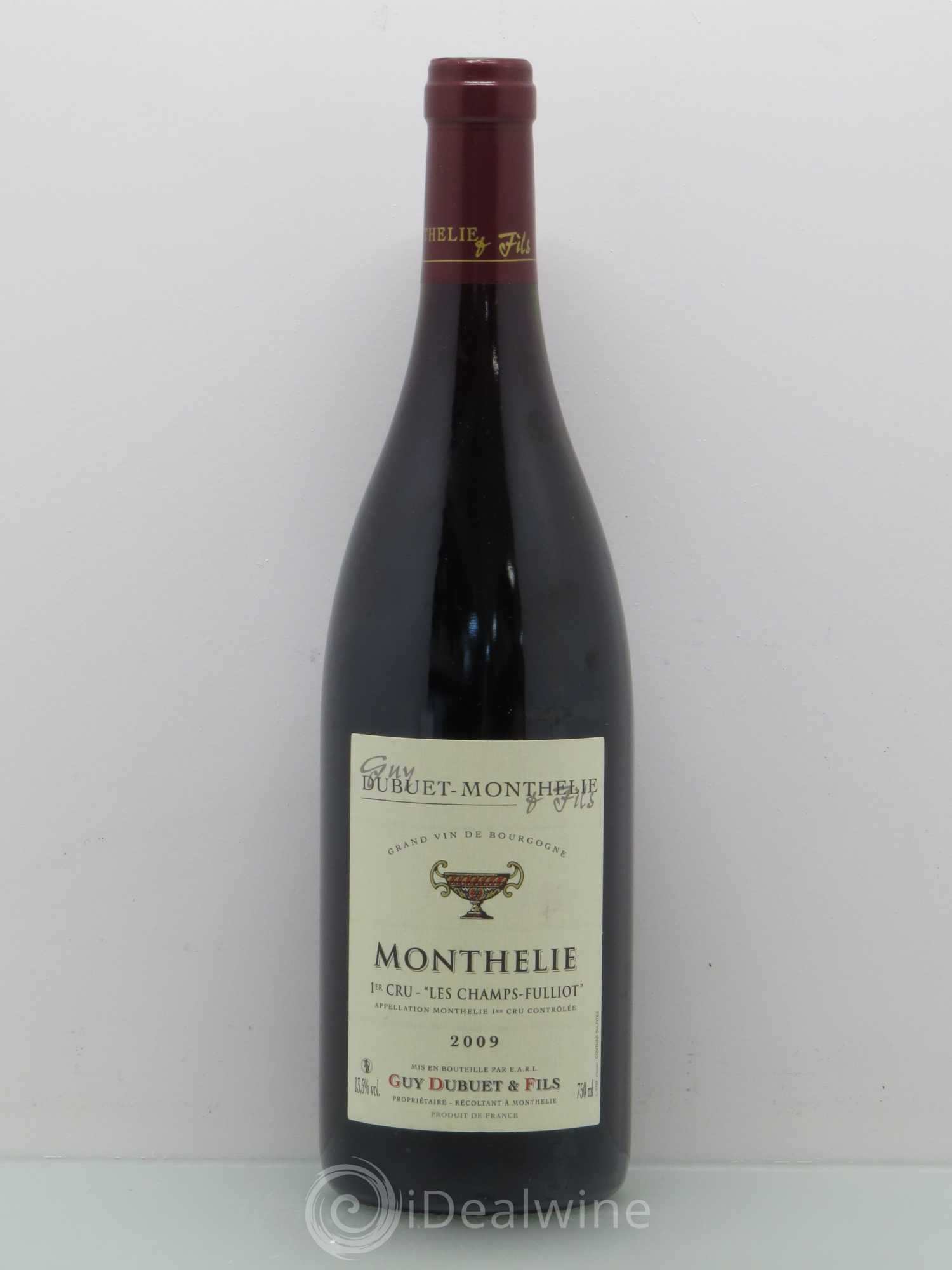 Monthélie 1er Cru Les Champs Fulliot Domaine Guy Dubuet Et Fils 2009 - Posten von 1 Flasche - 0