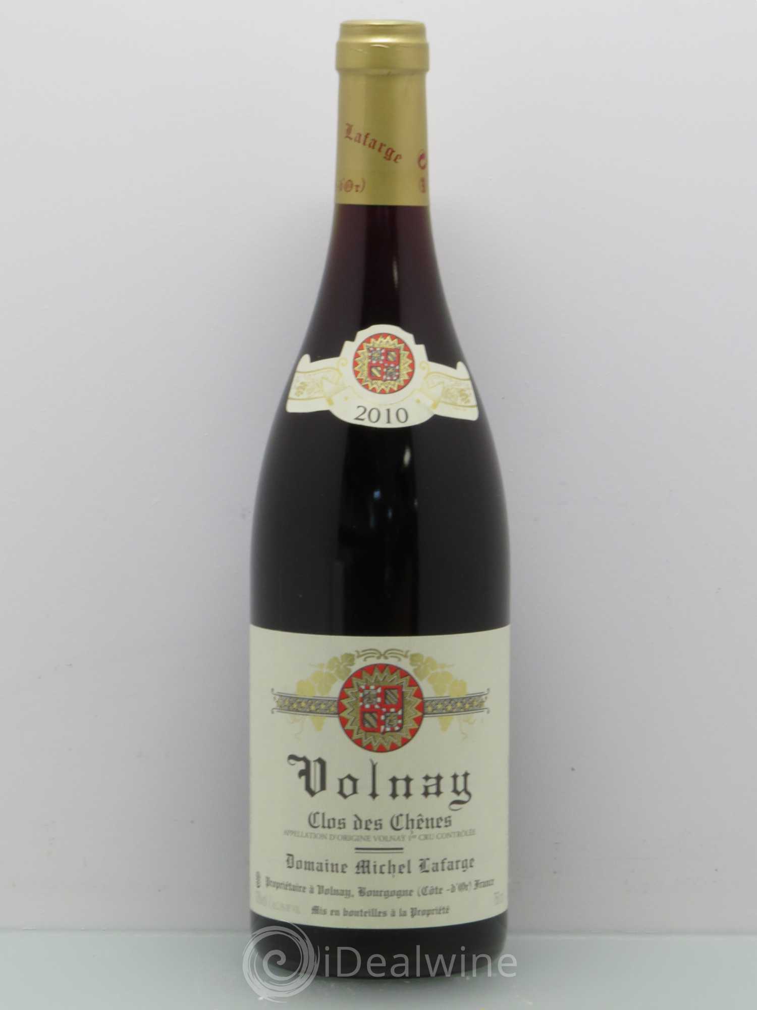 Volnay 1er Cru Clos des Chênes Lafarge (Domaine) 2010 - Lot de 1 bouteille - 0
