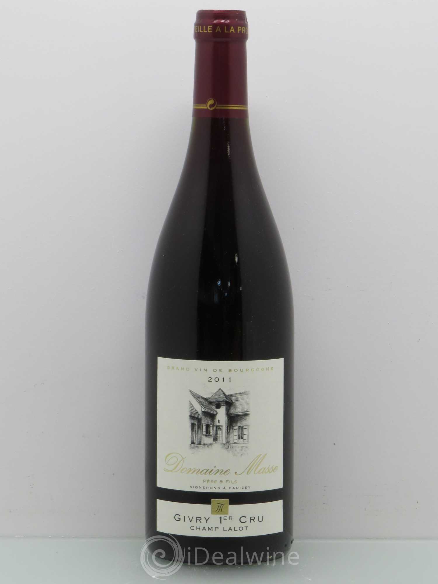 Givry 1er Cru Champ Lalot Domaine Masse Pere Et Fils 2011 - Posten von 1 Flasche - 0