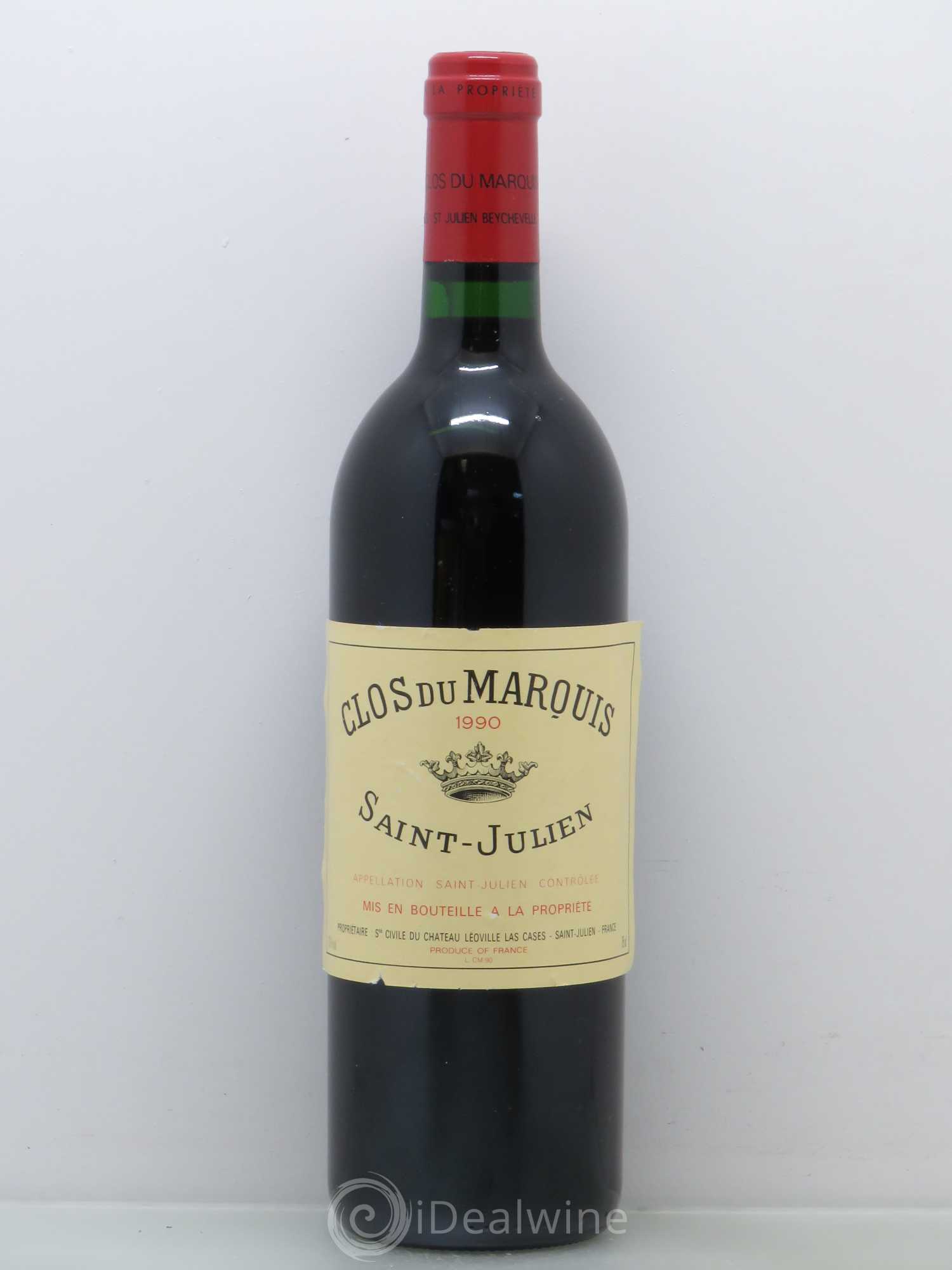 Clos du Marquis 1990 - Lot de 1 bouteille - 0