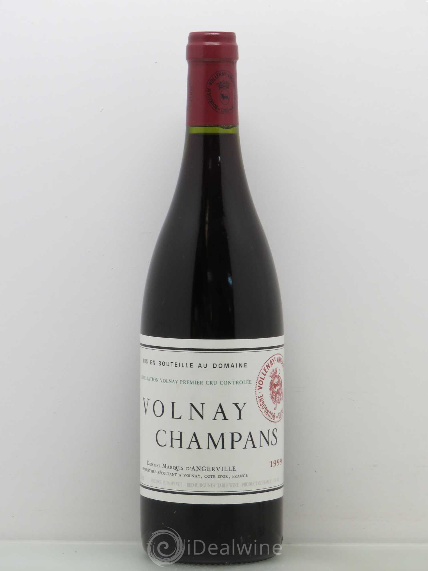 Volnay 1er Cru Champans Marquis d'Angerville (Domaine) 1999 - Lot de 1 bouteille - 0