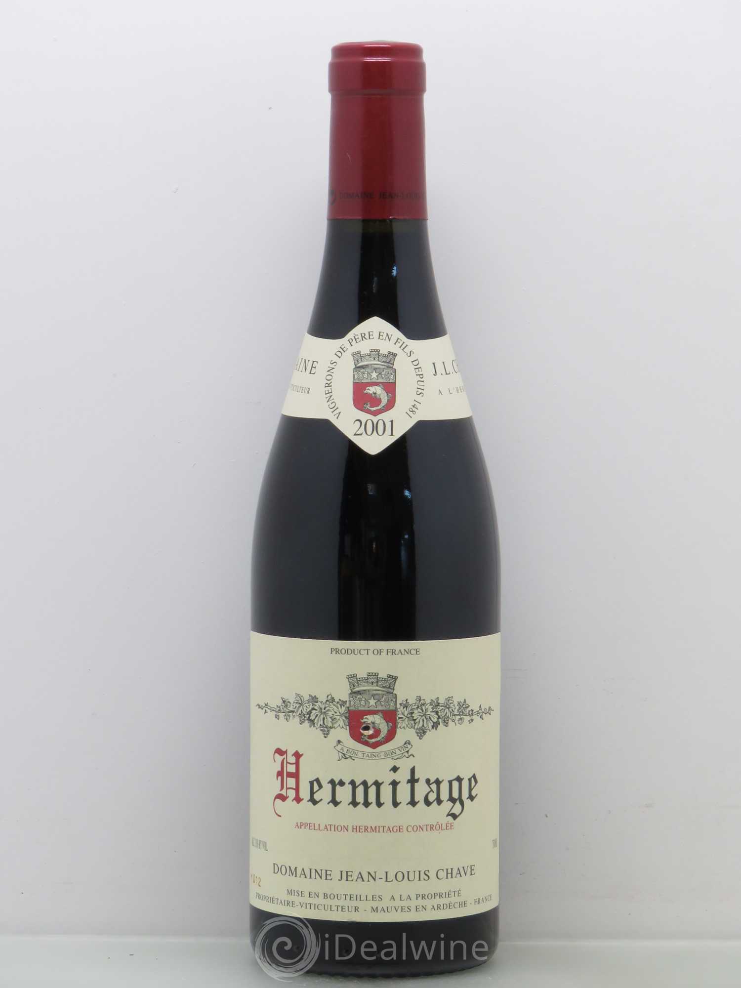 Hermitage Jean-Louis Chave 2001 - Lot de 1 bouteille - 0
