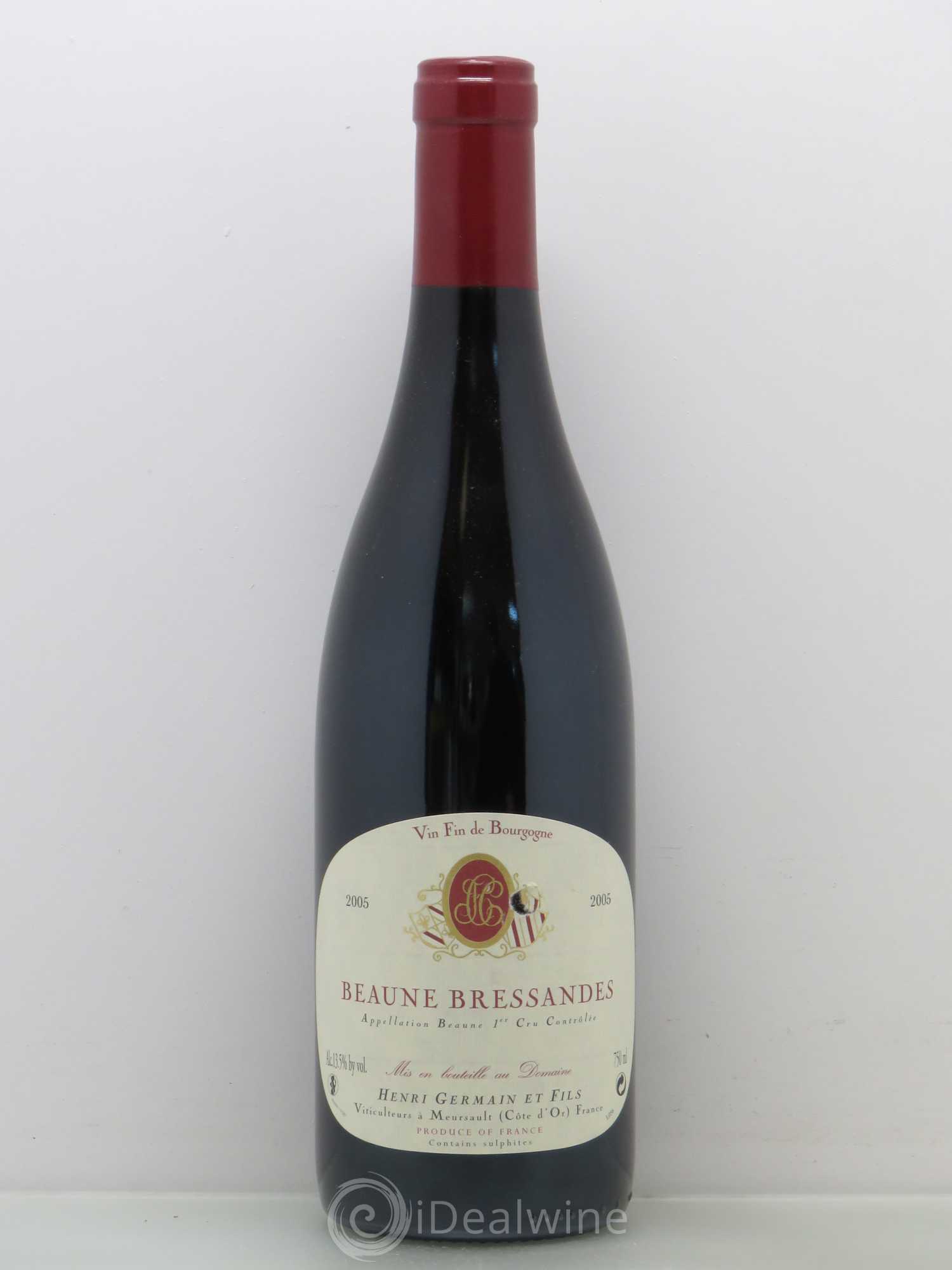 Beaune 1er Cru Bressandes Domaine Henri Germain Pere Et Fils 2005 - Posten von 1 Flasche - 0